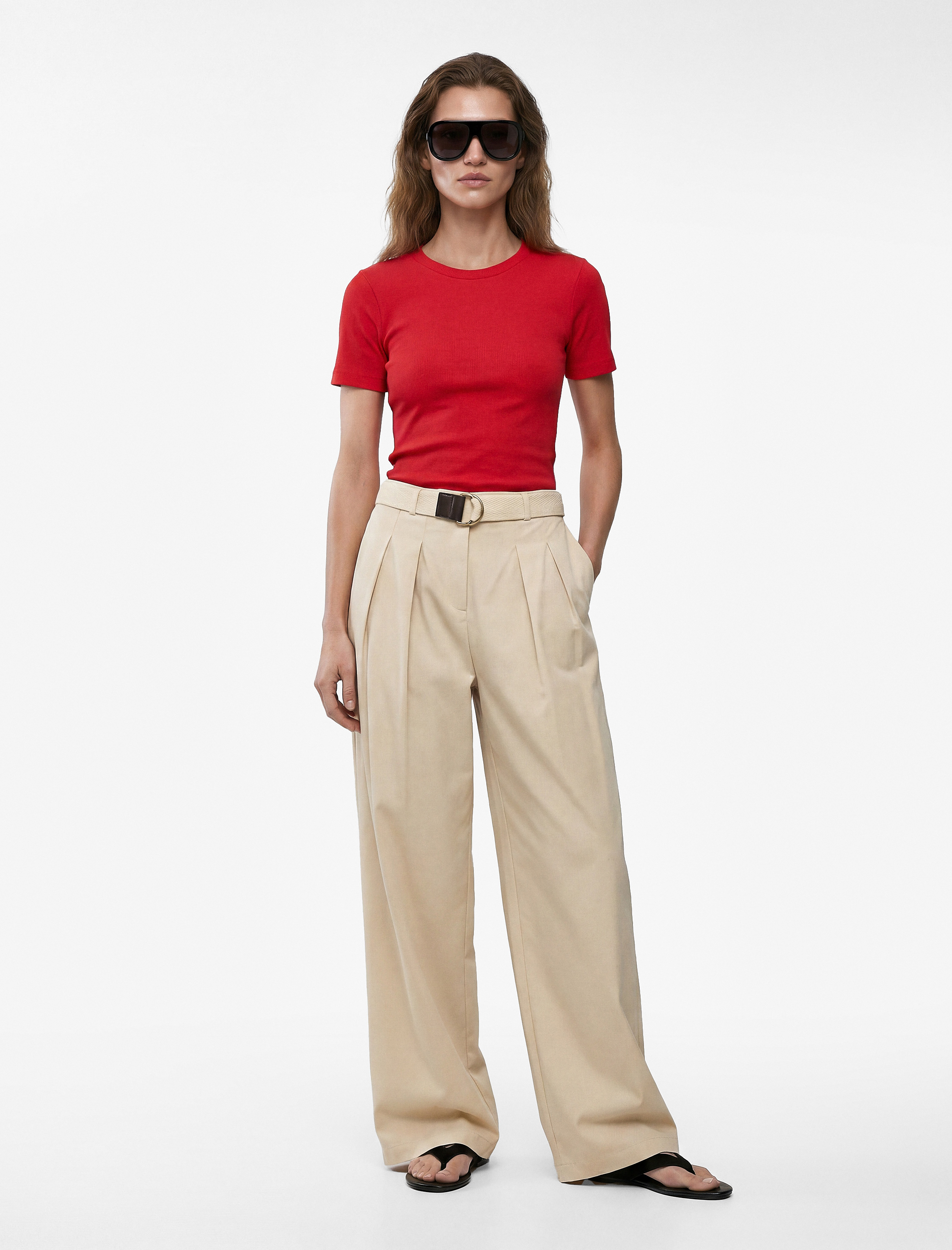   Pamuklu Slim Fit Bisiklet Yaka Kısa Kollu Basic Tişört