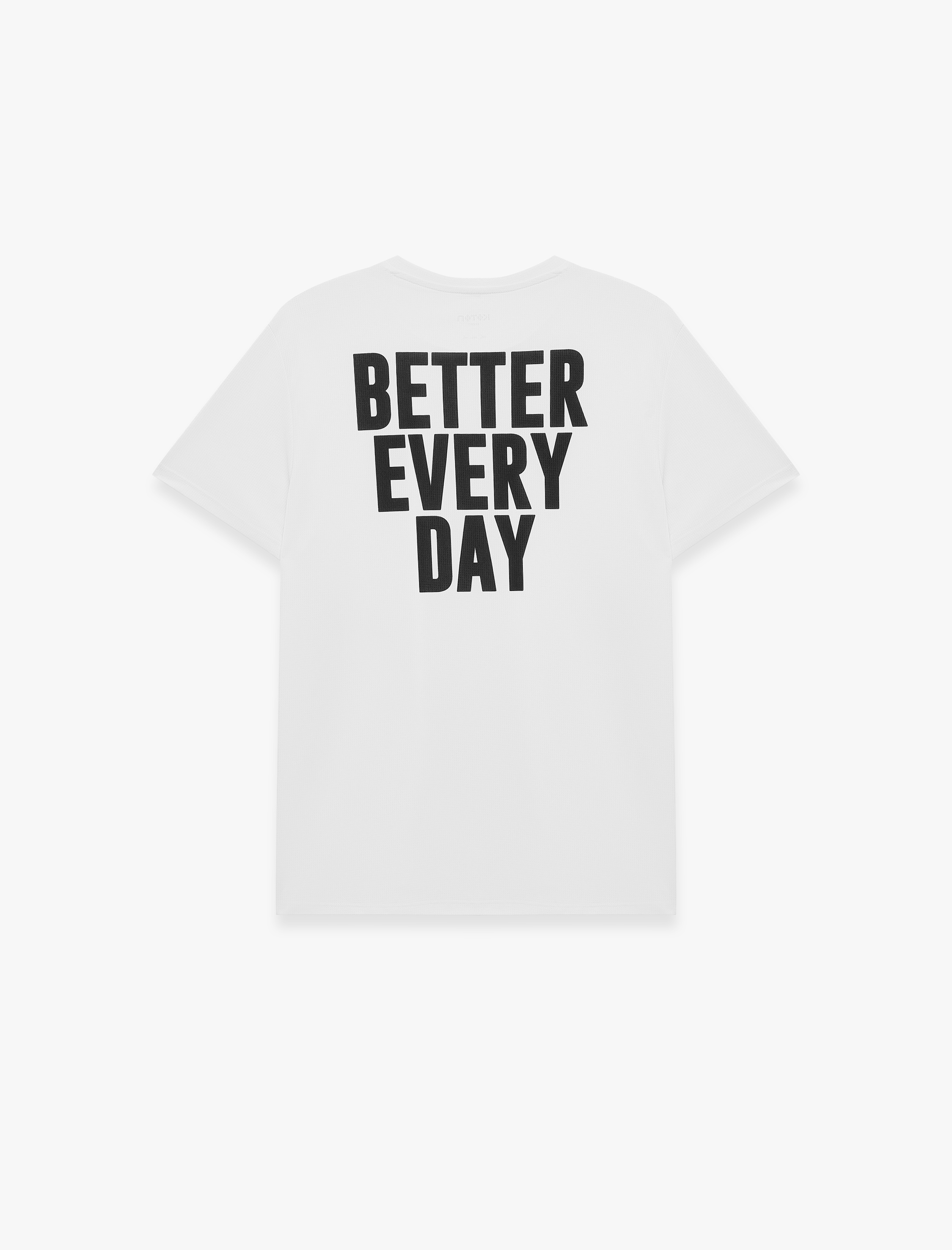   Regular Fit Kısa Kollu Bisiklet Yaka Arkası Baskılı Spor Tişört