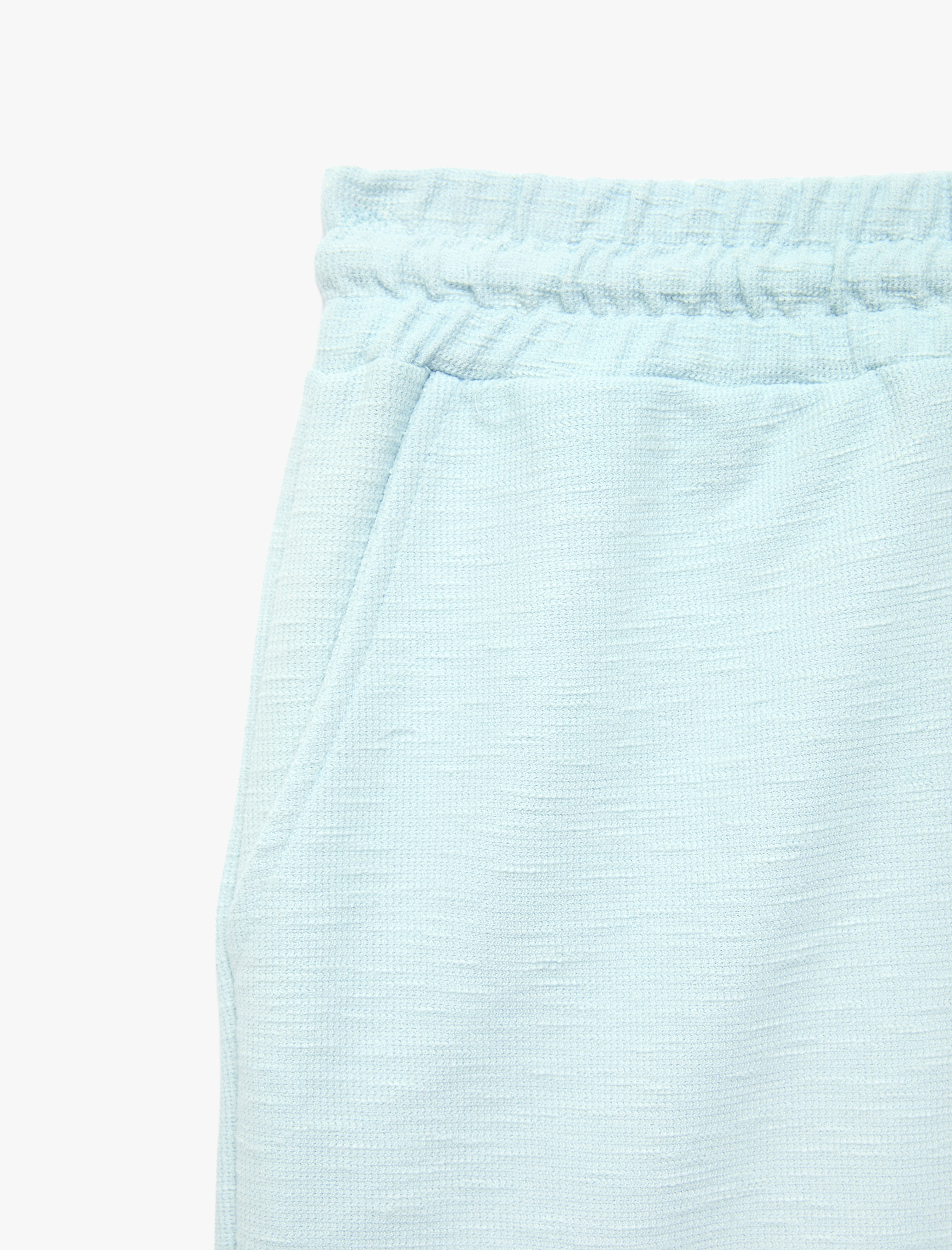   Regular Fit Cepli Bermuda Beli Bağcıklı Şort