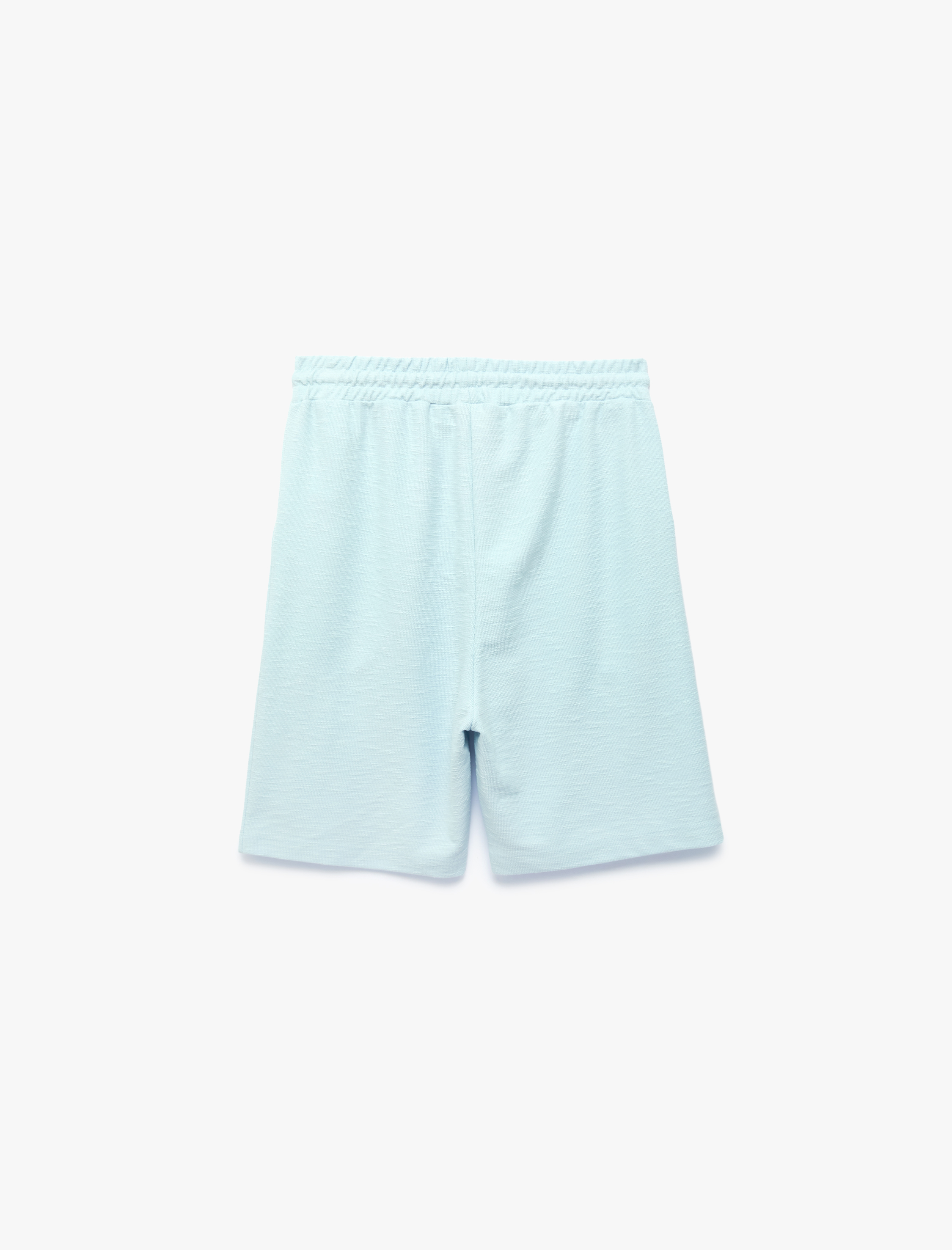   Regular Fit Cepli Bermuda Beli Bağcıklı Şort