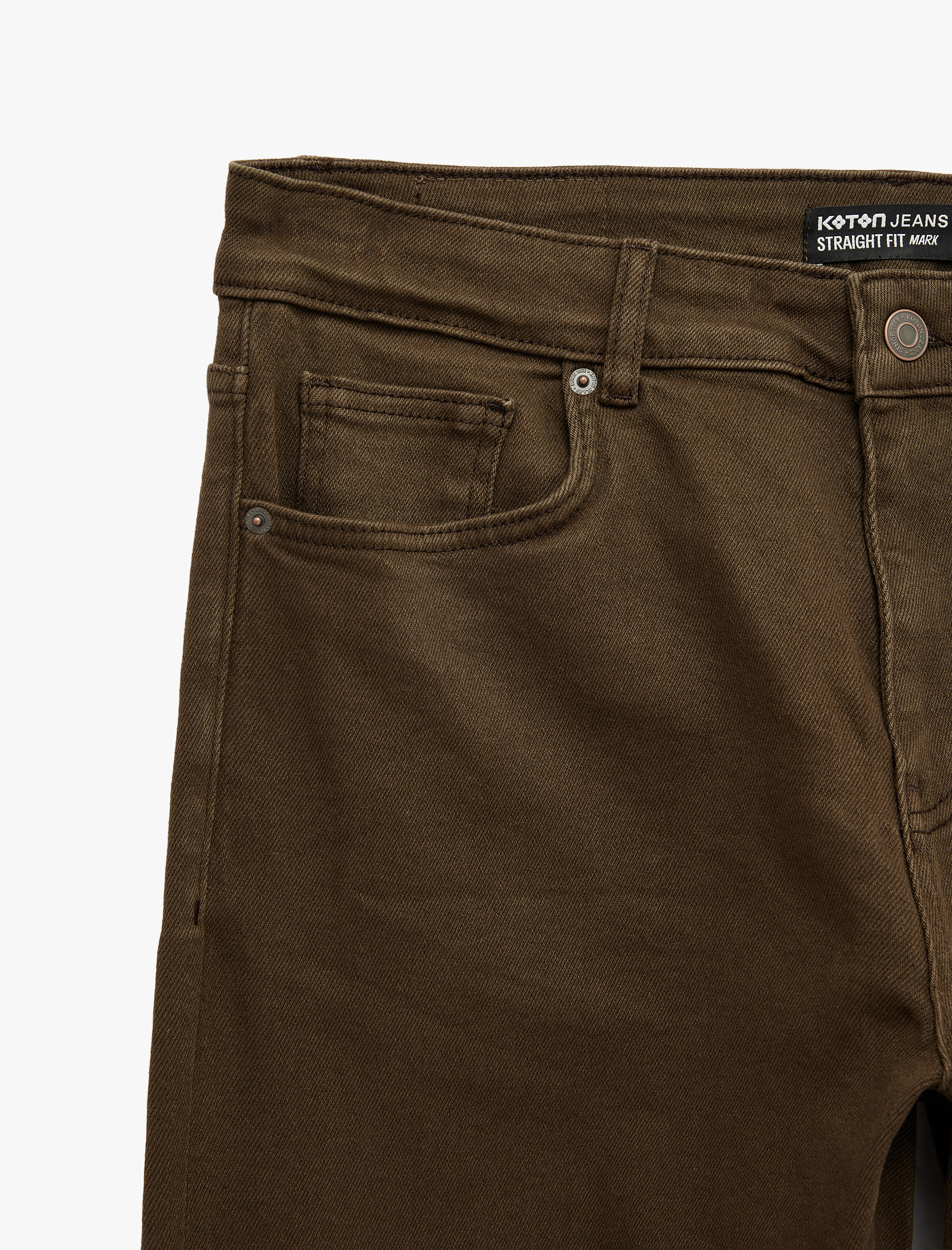   Normal Bel Pamuklu Straight Fit Jean Pantolon - Mark Jean