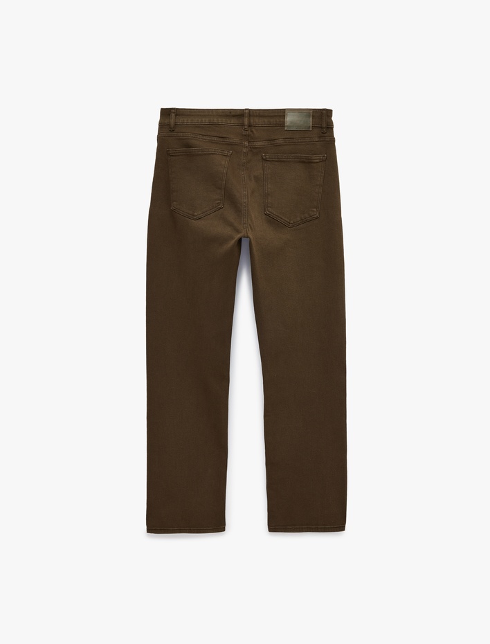  Normal Bel Pamuklu Straight Fit Jean Pantolon - Mark Jean