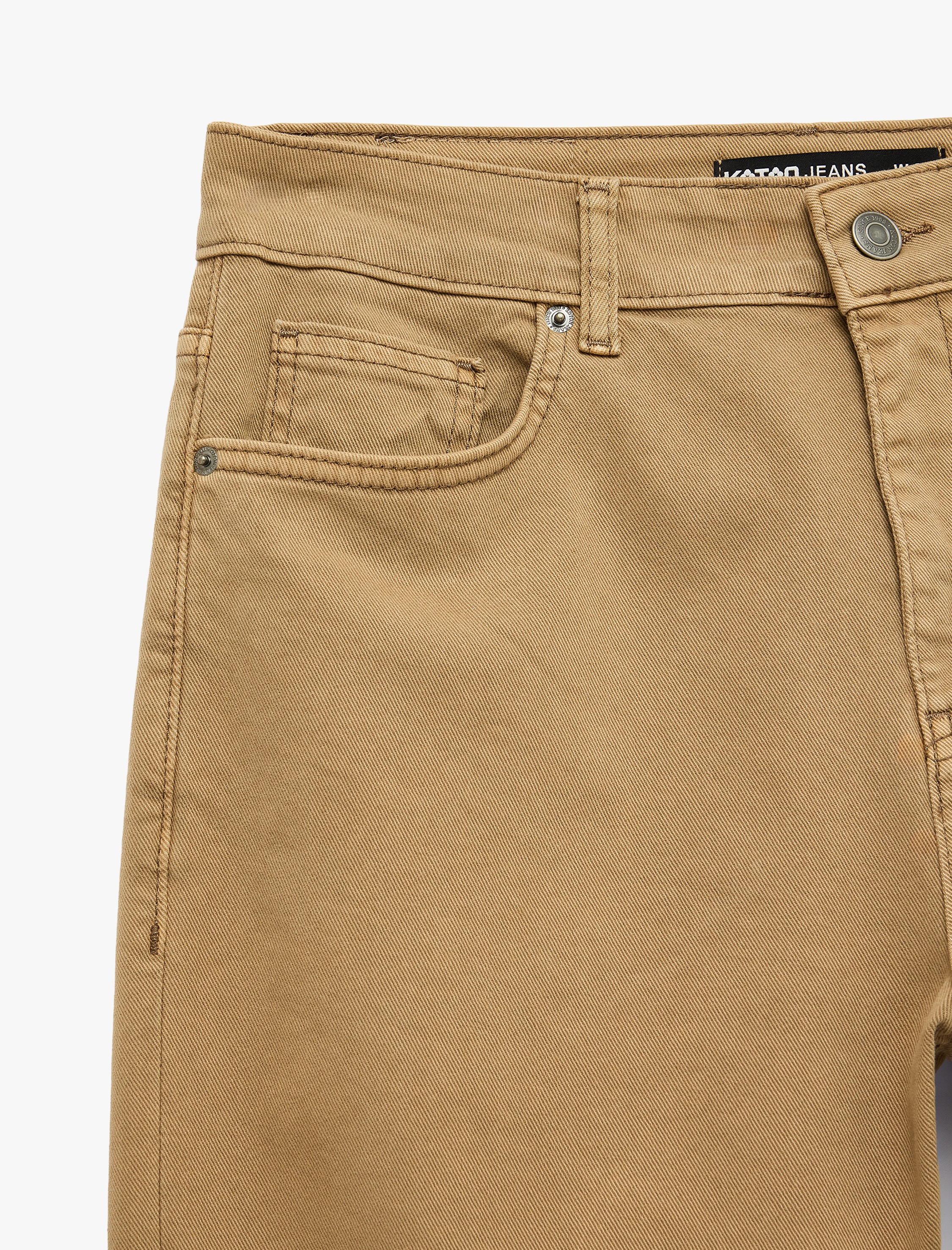   Normal Bel Pamuklu Cepli Straight Fit Jean Pantolon - Mark Jean