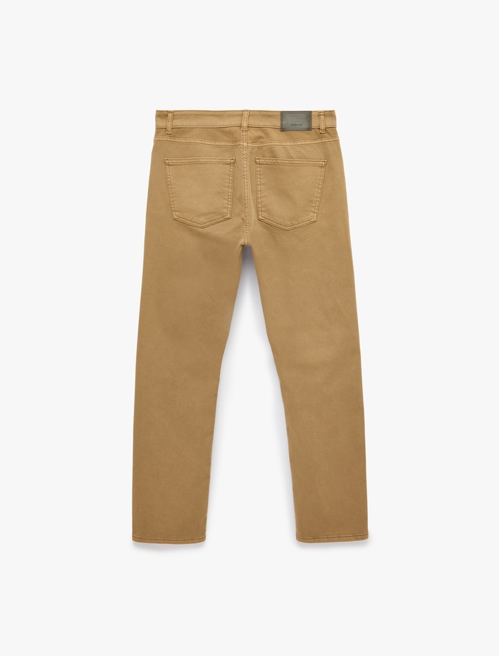  Normal Bel Pamuklu Cepli Straight Fit Jean Pantolon - Mark Jean
