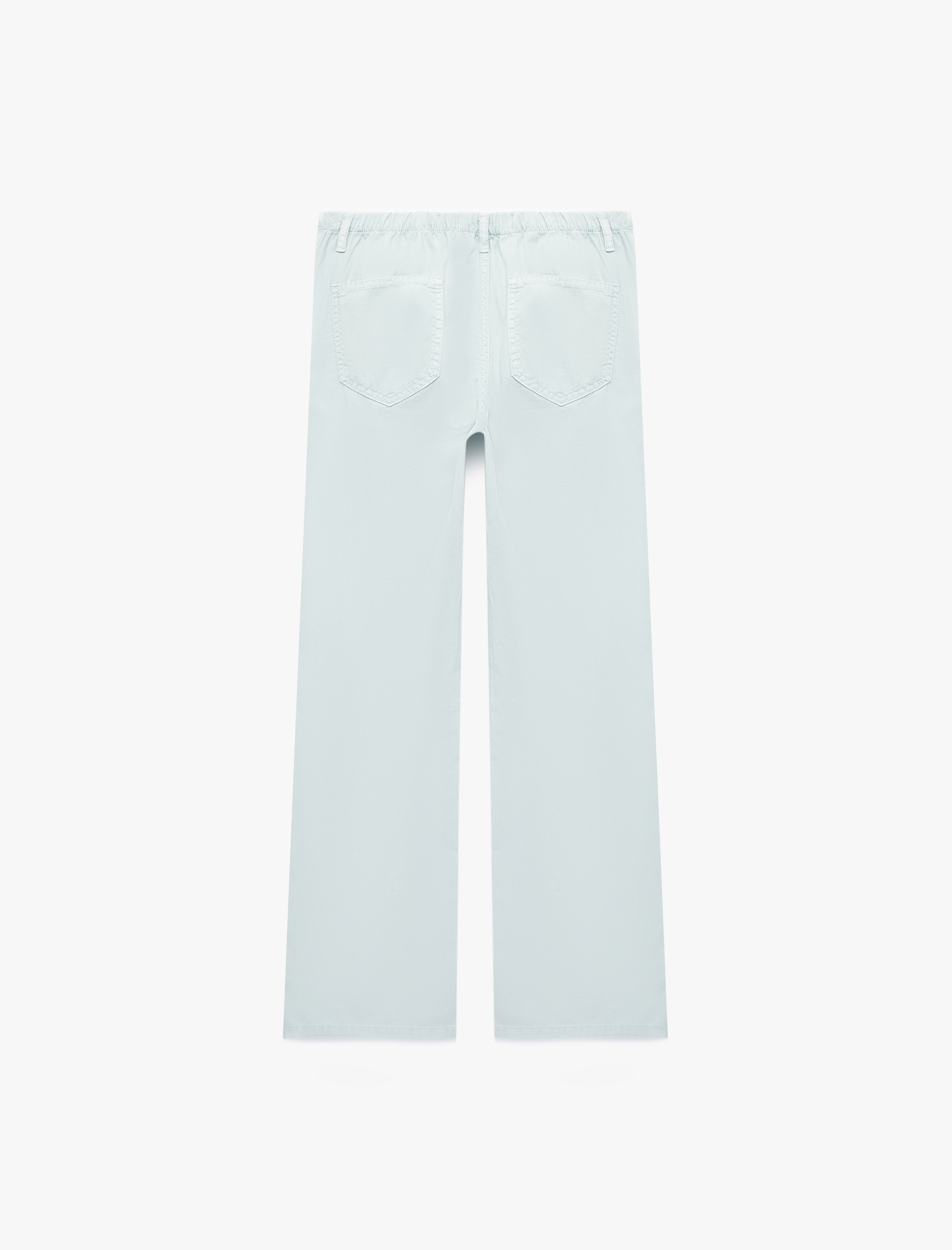   Pamuklu Cep Detaylı Beli Bağcıklı Bol Pantolon - Loose Straight Fit Jean