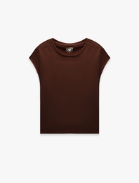 Slim Fit Bisiklet Yaka Kısa Kollu Spor Tişört