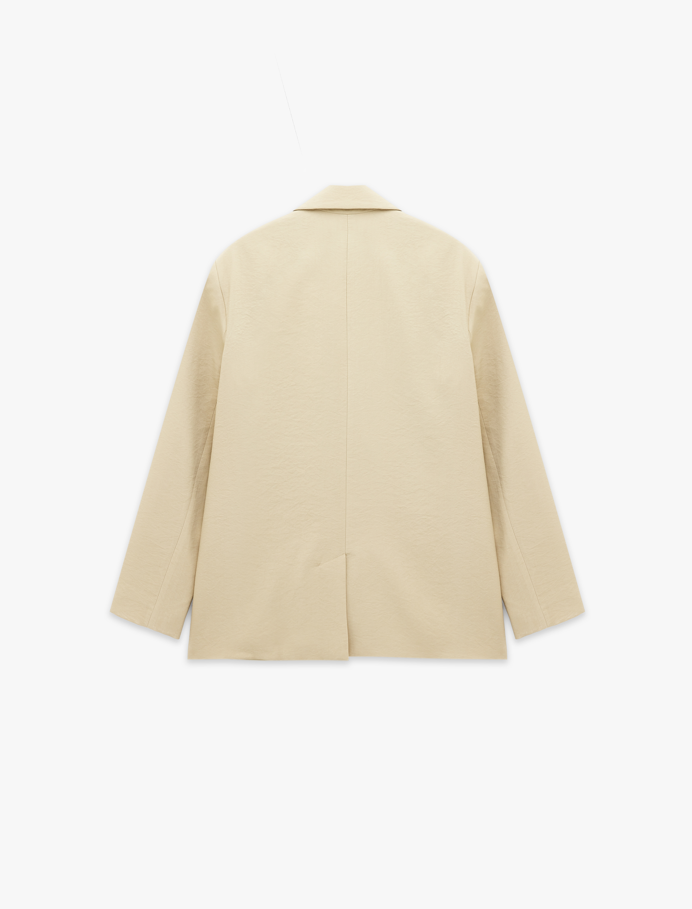   Cepli Uzun Kollu Düğmeli Kruvaze Oversize Blazer Ceket