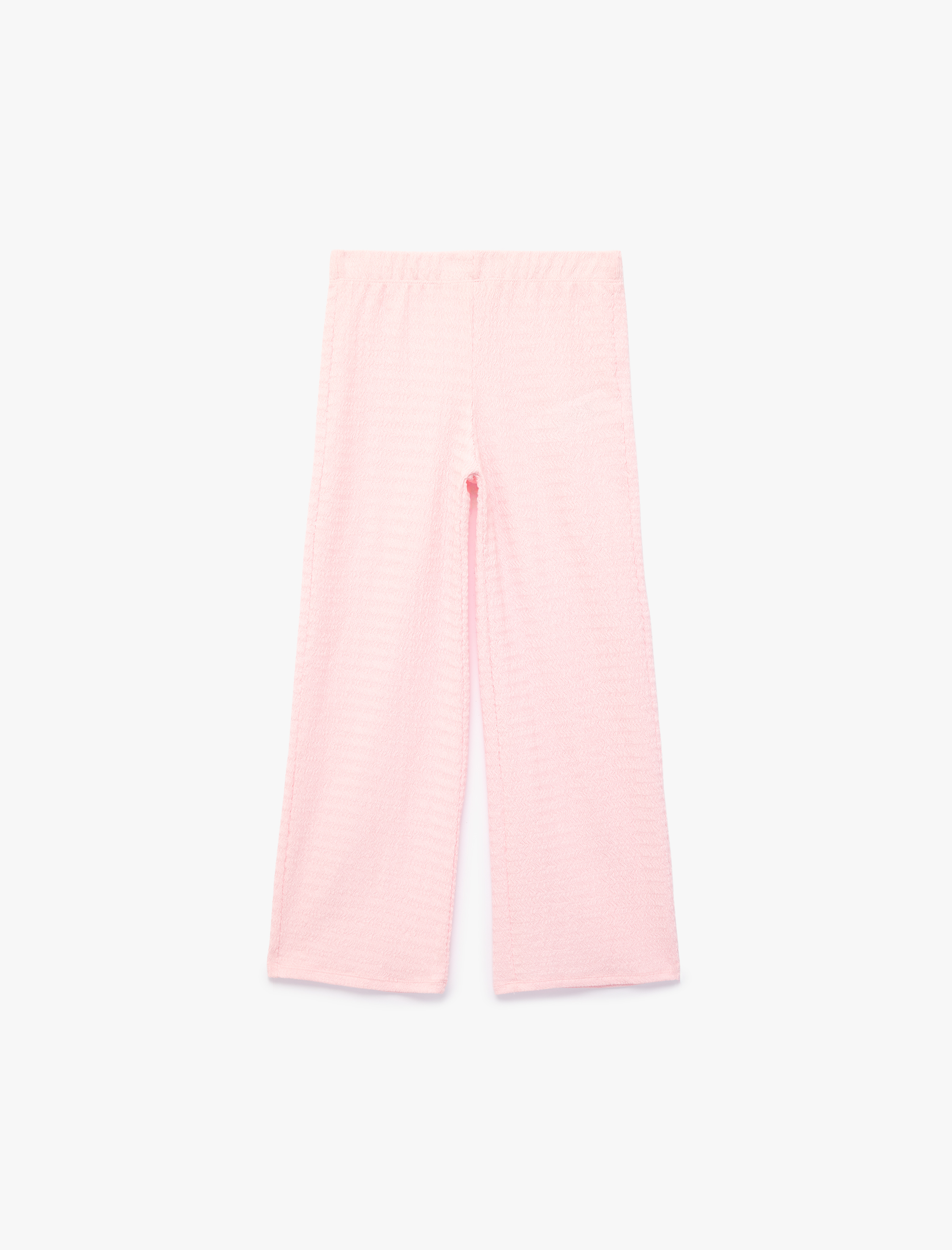  Kız Çocuk Geniş Paça Basic Pantolon