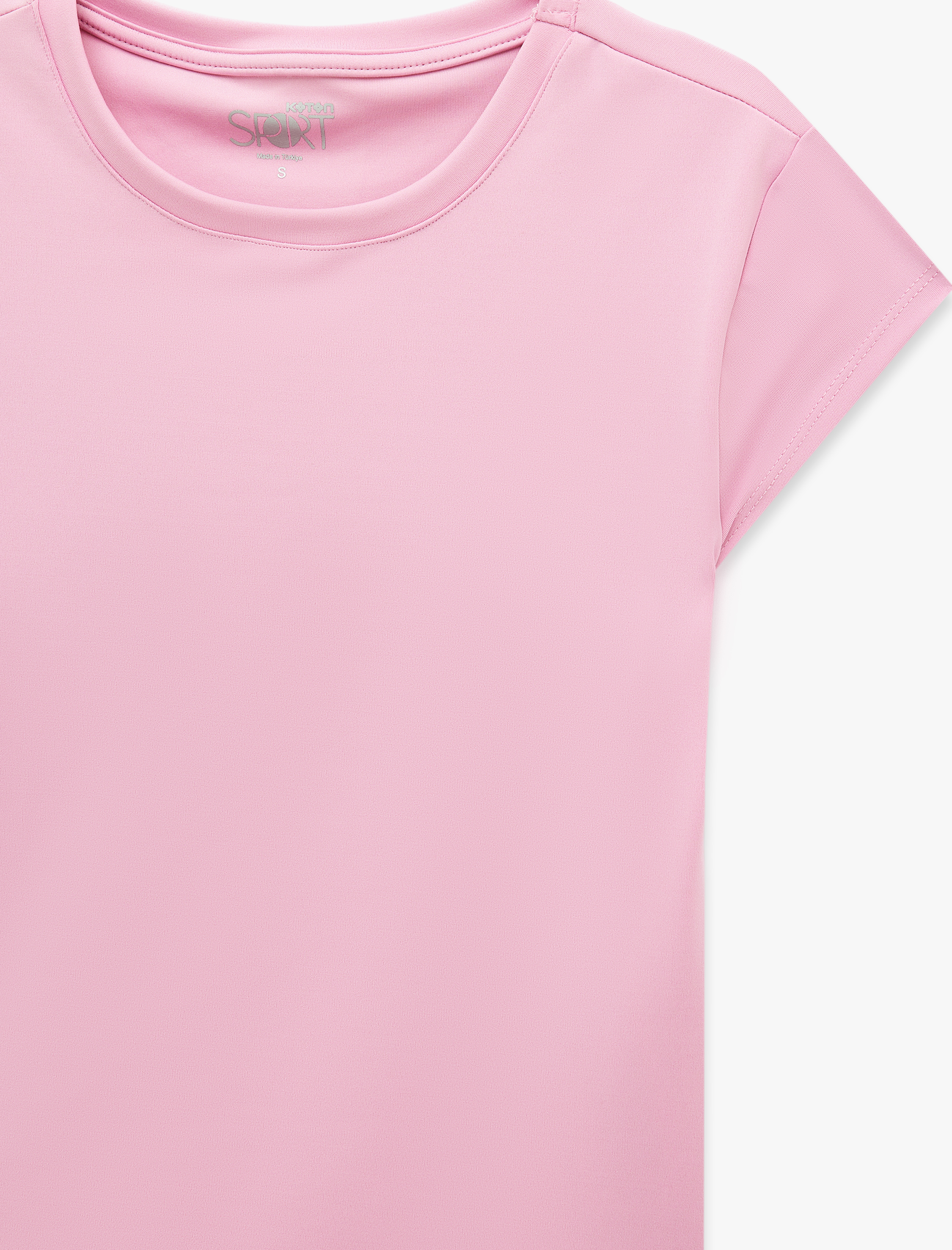   Slim Fit Bisiklet Yaka Kısa Kollu Spor Tişört