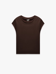 Slim Fit Bisiklet Yaka Kısa Kollu Spor Tişört