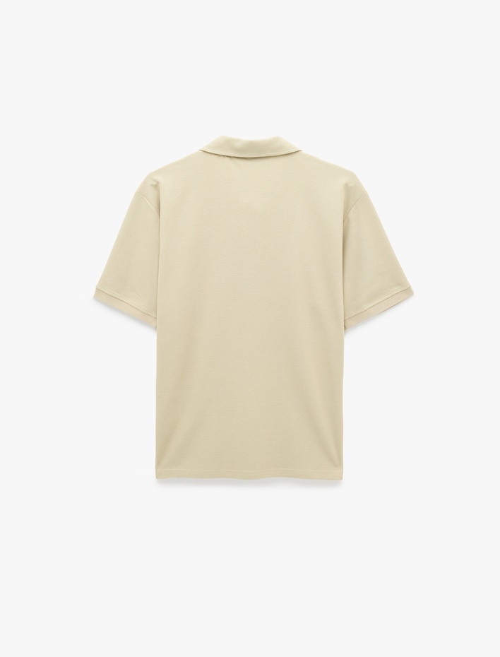  Pamuklu Kısa Kollu Regular Fit Polo Yaka Tişört