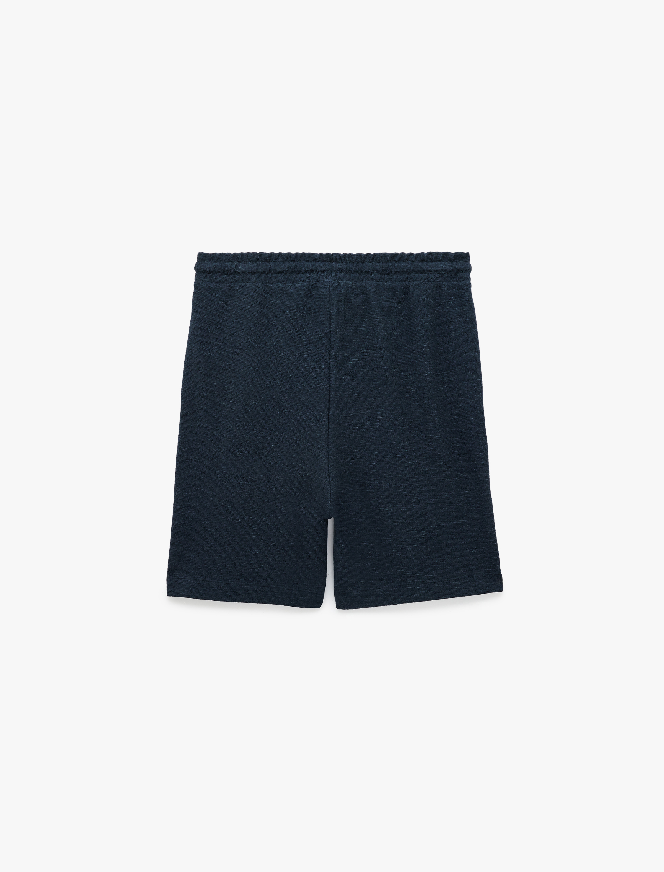   Regular Fit Cepli Bermuda Beli Bağcıklı Şort