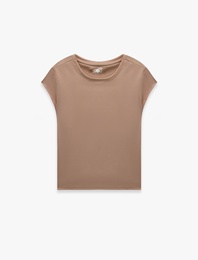 Slim Fit Bisiklet Yaka Kısa Kollu Spor Tişört