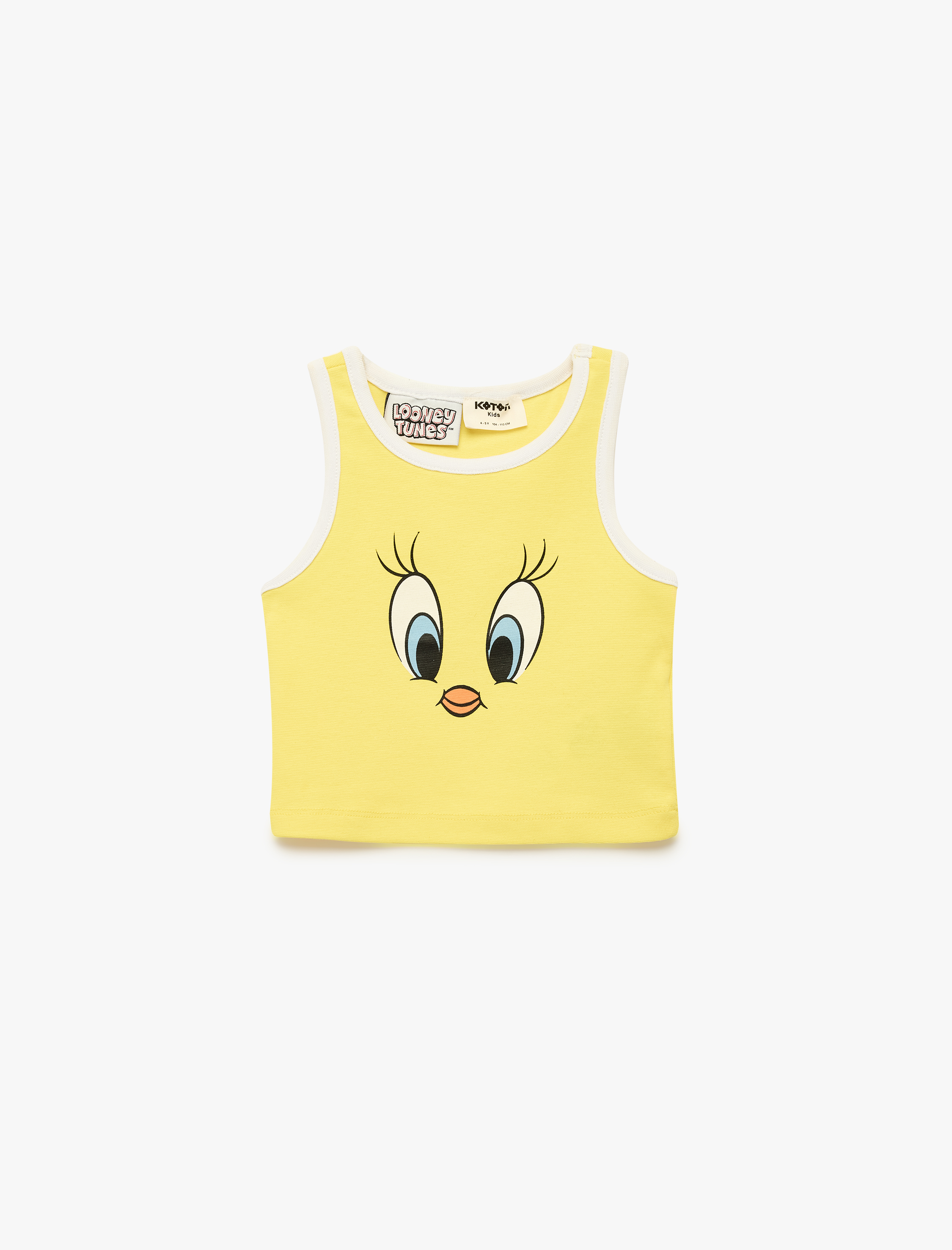  Kız Çocuk Lisanslı Tweety Baskılı Askılı Atlet