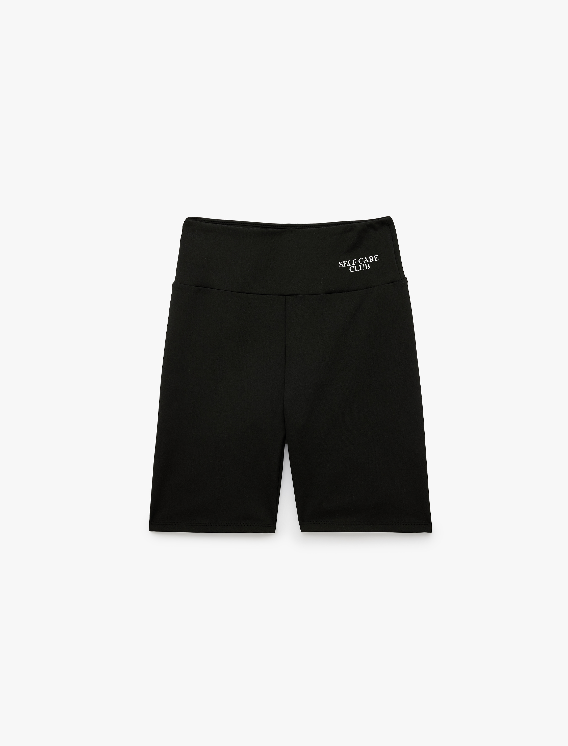   Yüksek Bel Slim Fit Baskılı Spor Biker Tayt