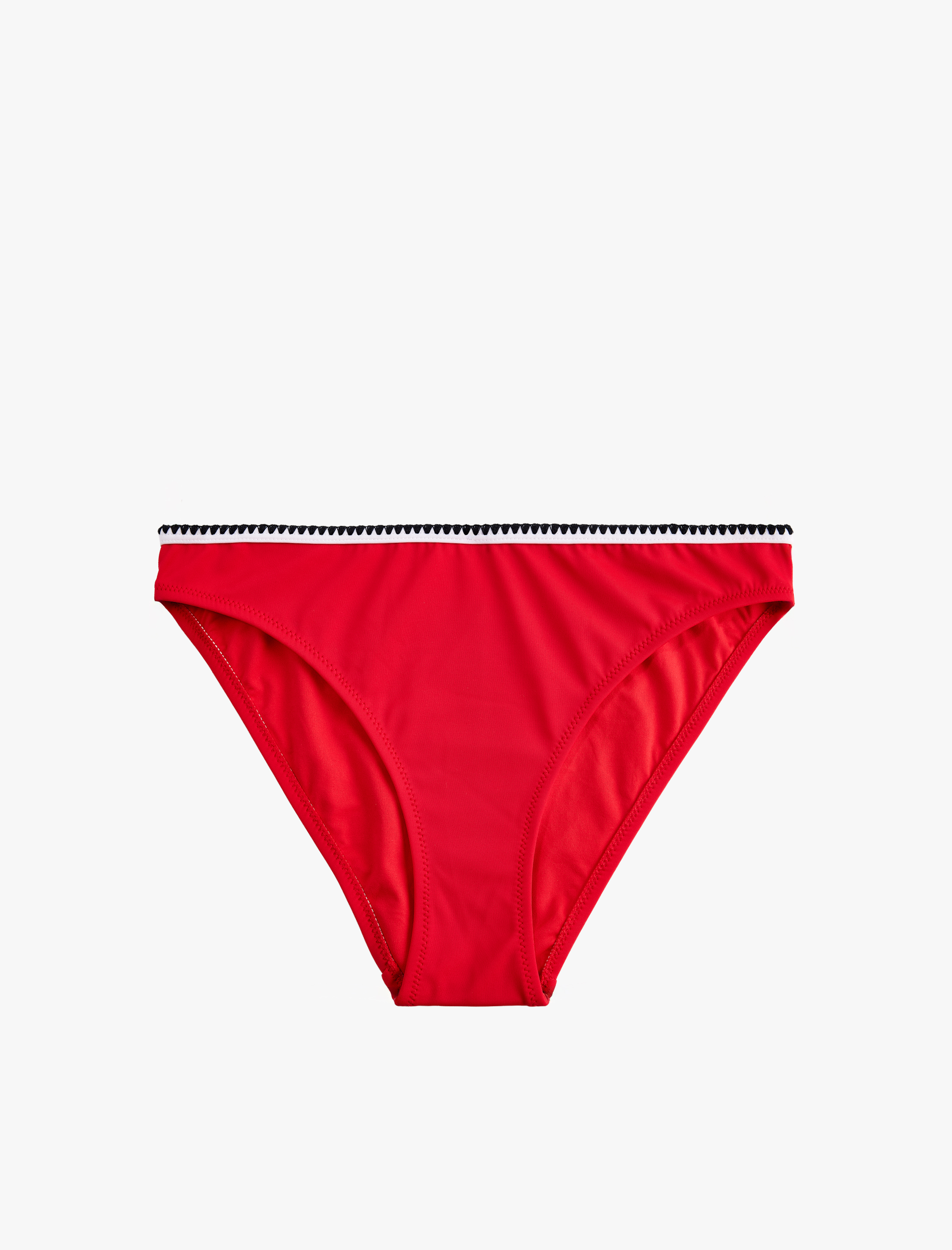   Renk Kontrastlı Kroşe Detaylı Bikini Altı