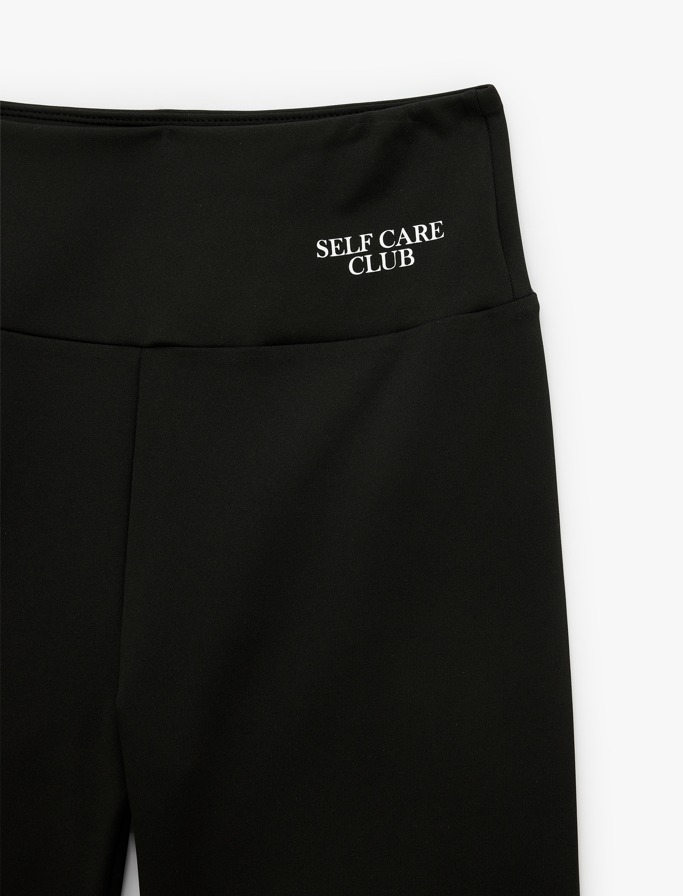   Yüksek Bel Slim Fit Baskılı Spor Biker Tayt