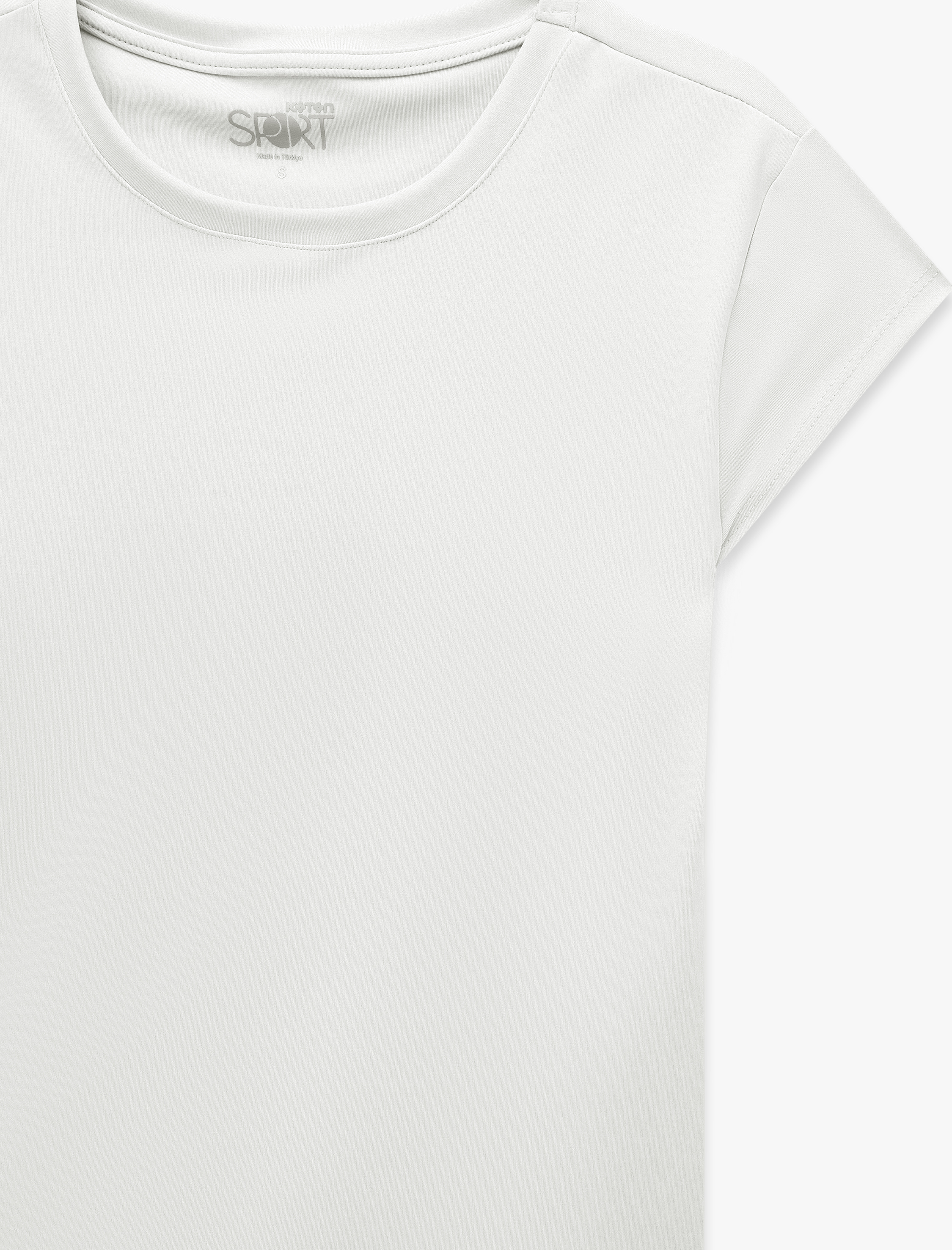   Slim Fit Bisiklet Yaka Kısa Kollu Spor Tişört