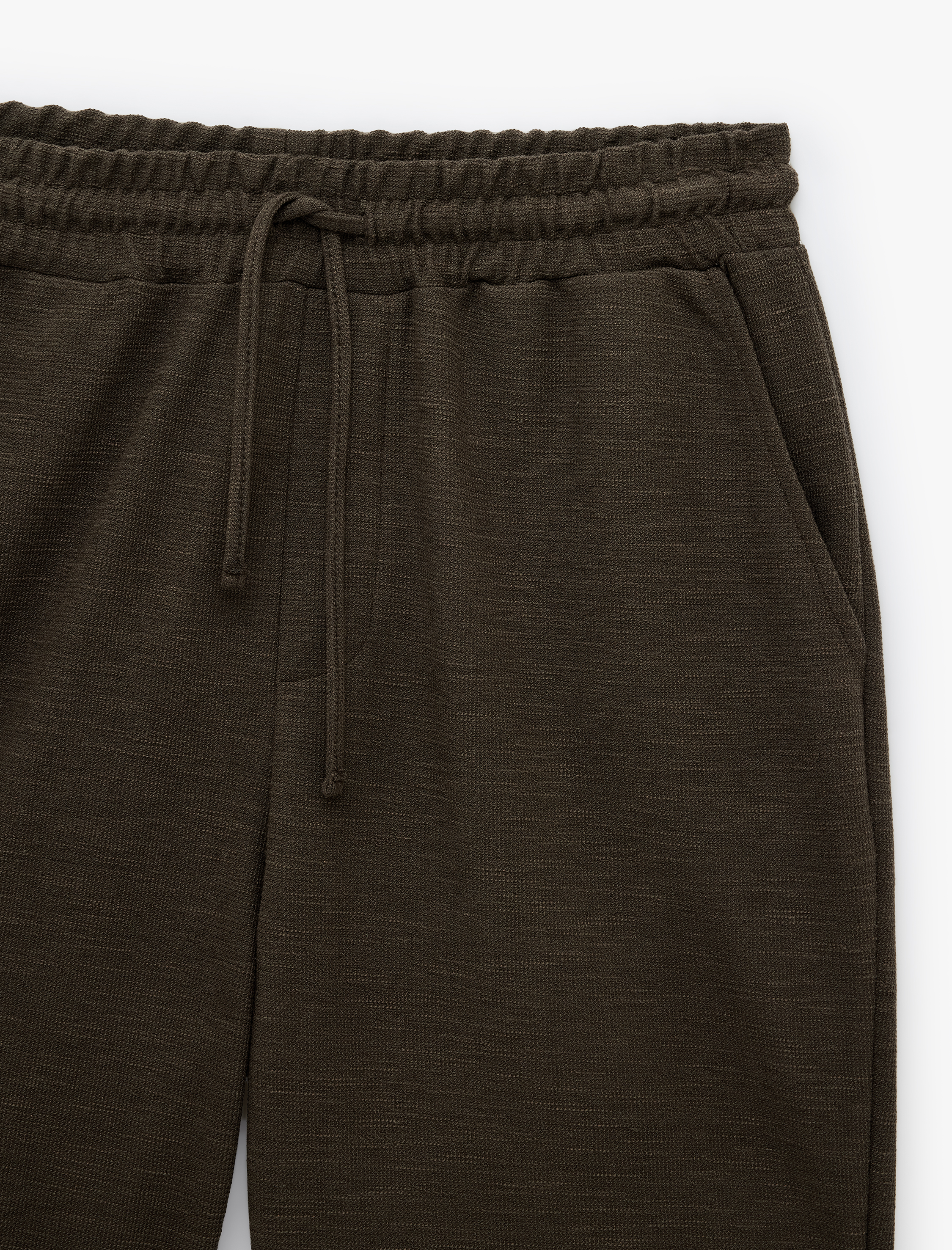   Regular Fit Cepli Bermuda Beli Bağcıklı Şort