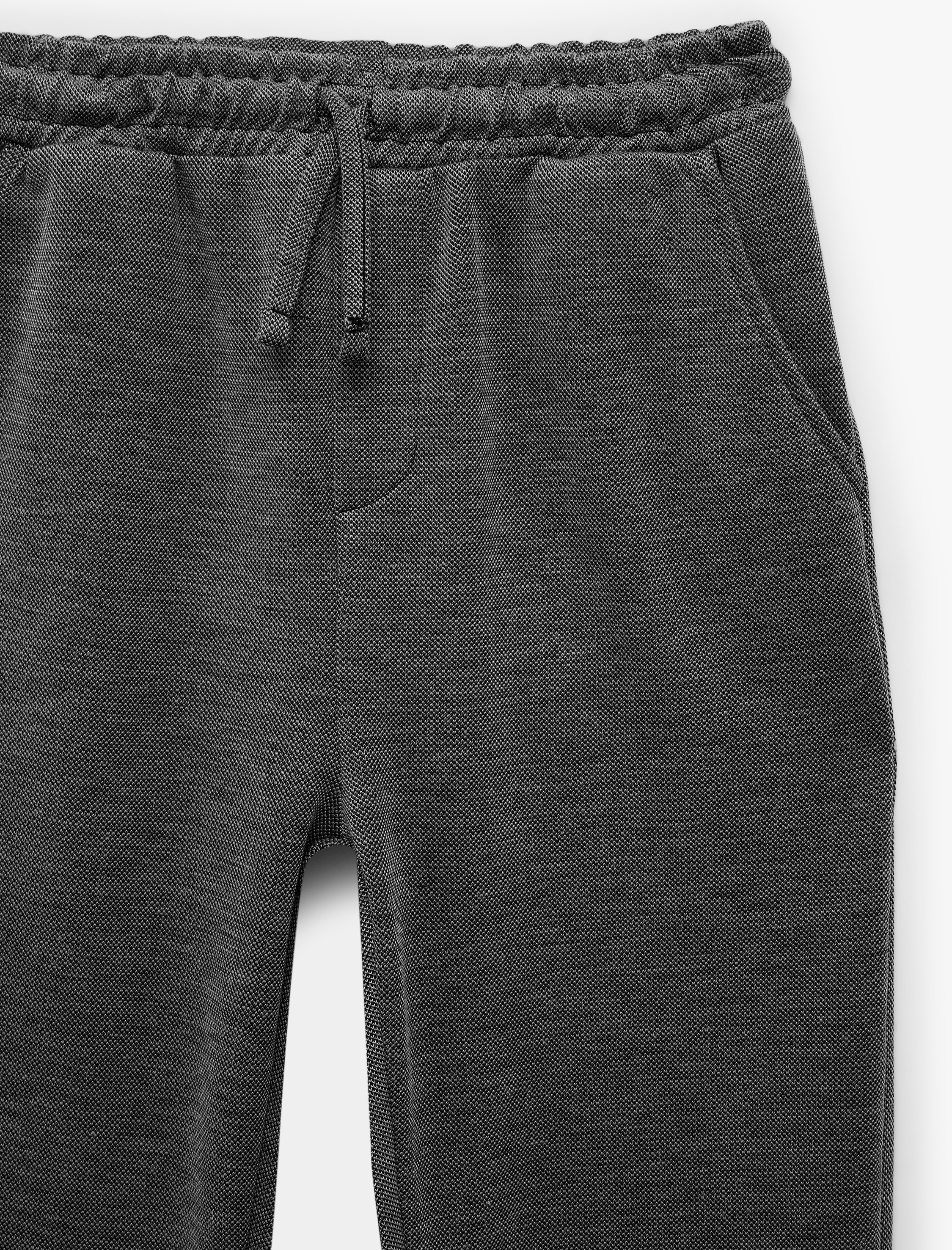  Erkek Çocuk Pike Kumaş Beli Bağcıklı Cepli Eşofman Altı