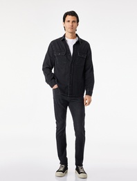 Pamuklu Dar Kesim Normal Bel Skinny Jean Pantolon - Michael Jean