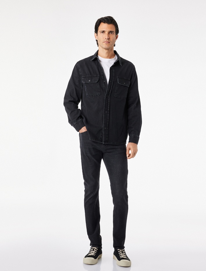  Pamuklu Dar Kesim Normal Bel Skinny Jean Pantolon - Michael Jean