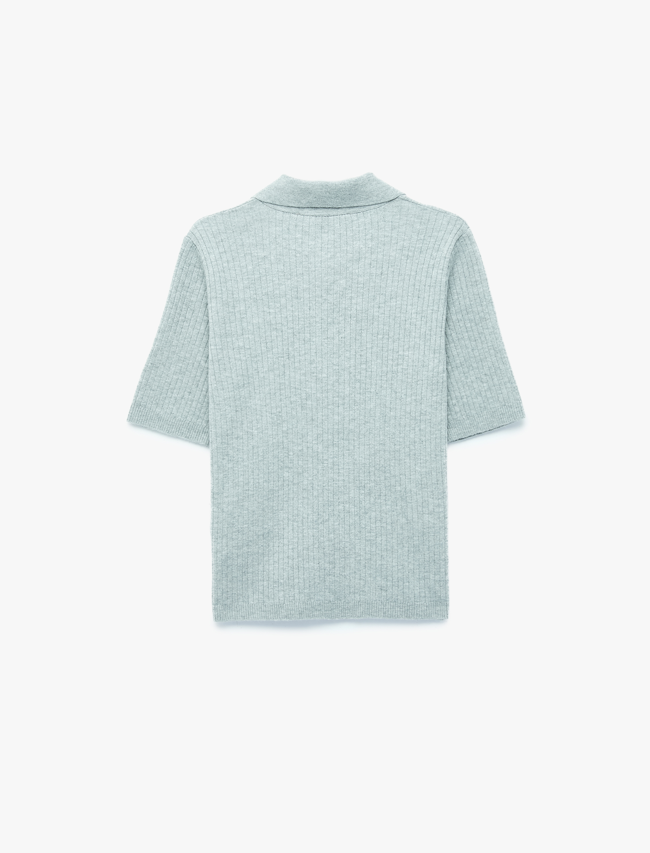   Regular Fit Kısa Kollu Polo Yaka Triko Kazak