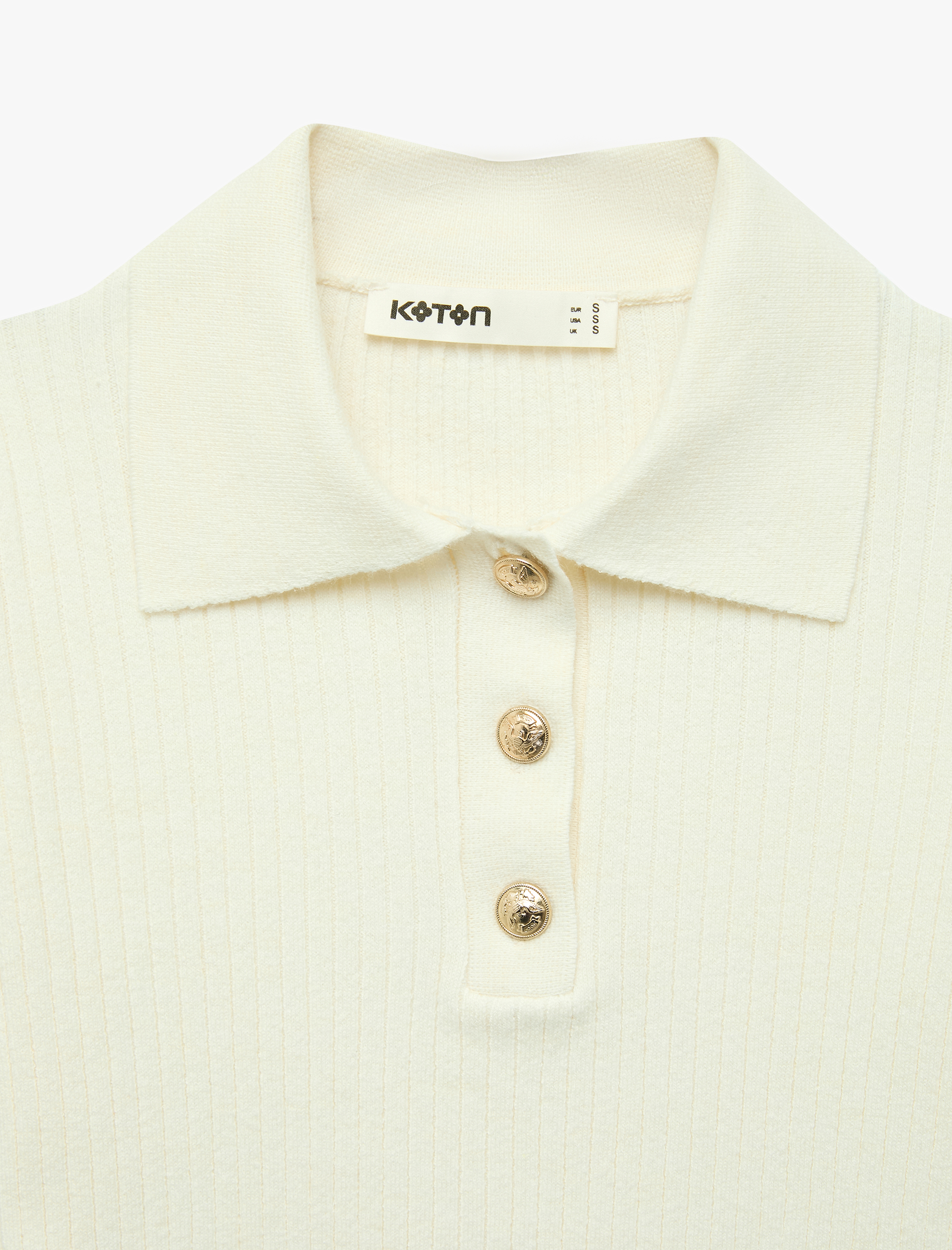  Regular Fit Kısa Kollu Polo Yaka Triko Kazak