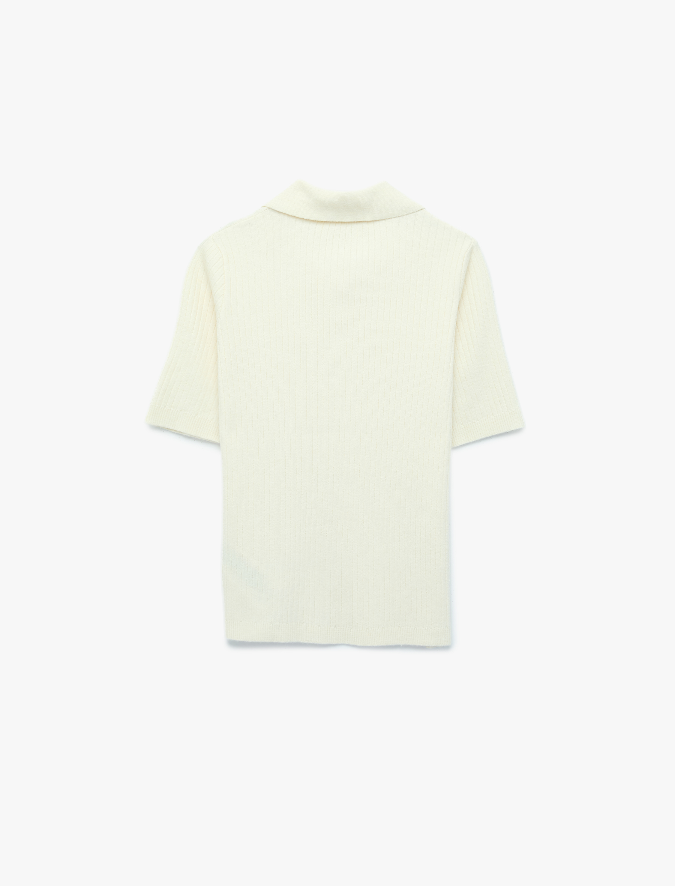   Regular Fit Kısa Kollu Polo Yaka Triko Kazak
