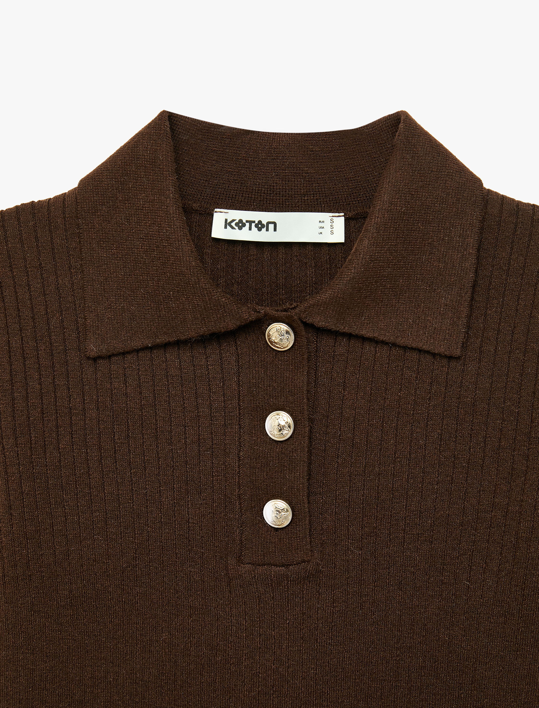   Regular Fit Kısa Kollu Polo Yaka Triko Kazak
