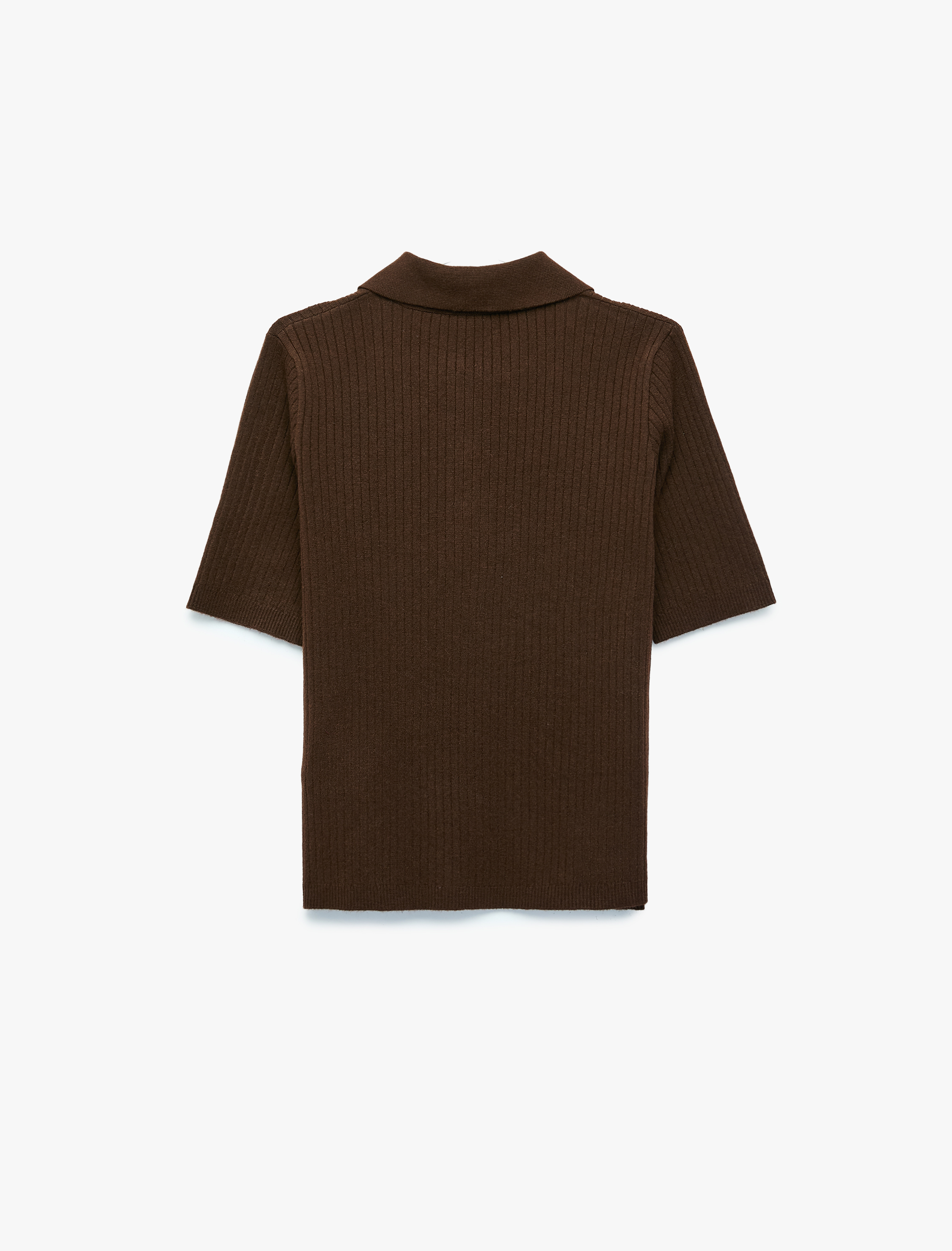   Regular Fit Kısa Kollu Polo Yaka Triko Kazak