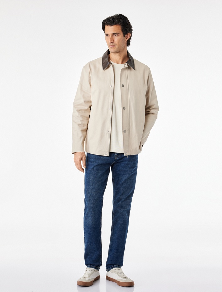  Normal Bel Cepli Pamuklu Slim Fit Jean Pantolon - Brad Jean