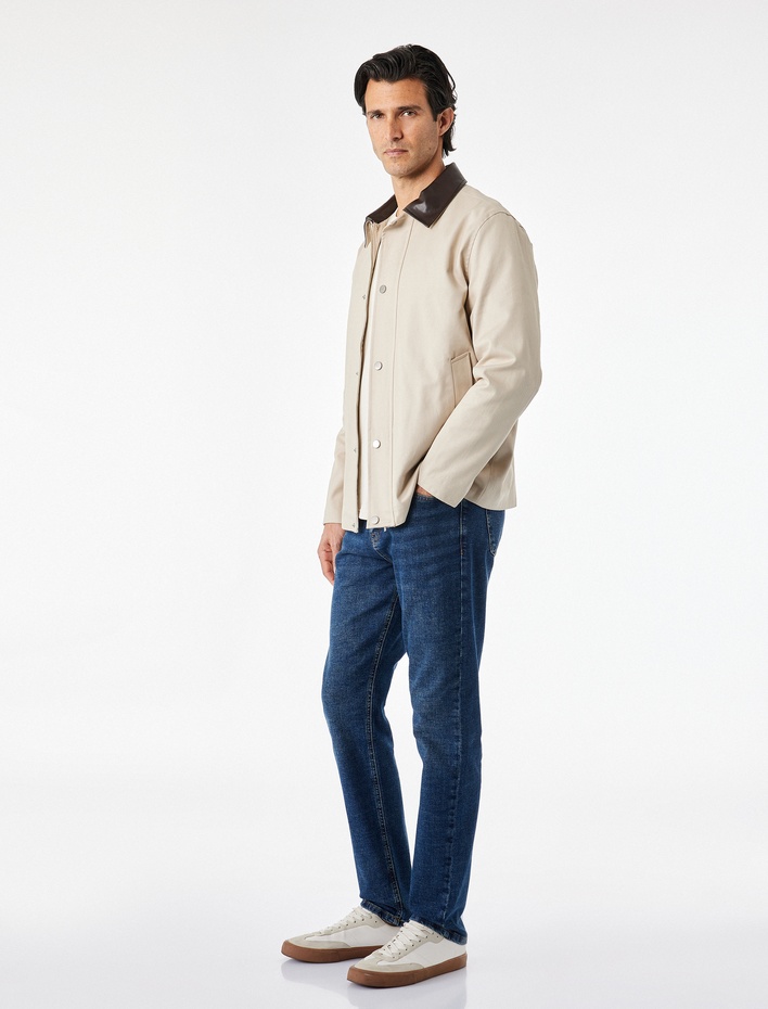  Normal Bel Cepli Pamuklu Slim Fit Jean Pantolon - Brad Jean