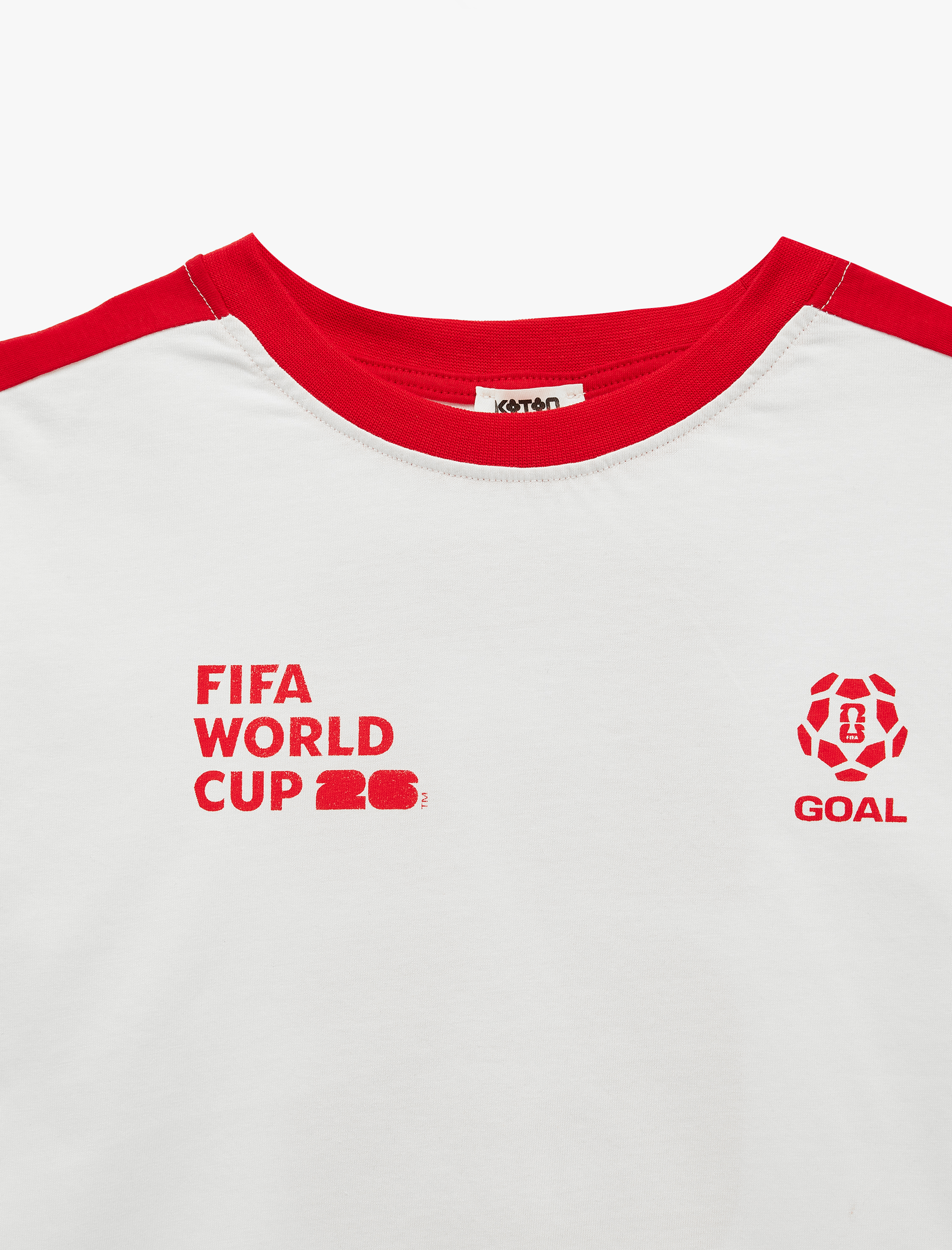  Kız Çocuk V Yaka Renk Bloklu Kısa Kollu 2026 Dünya Kupası Türkiye Baskılı Fifa Lisanslı Tişört