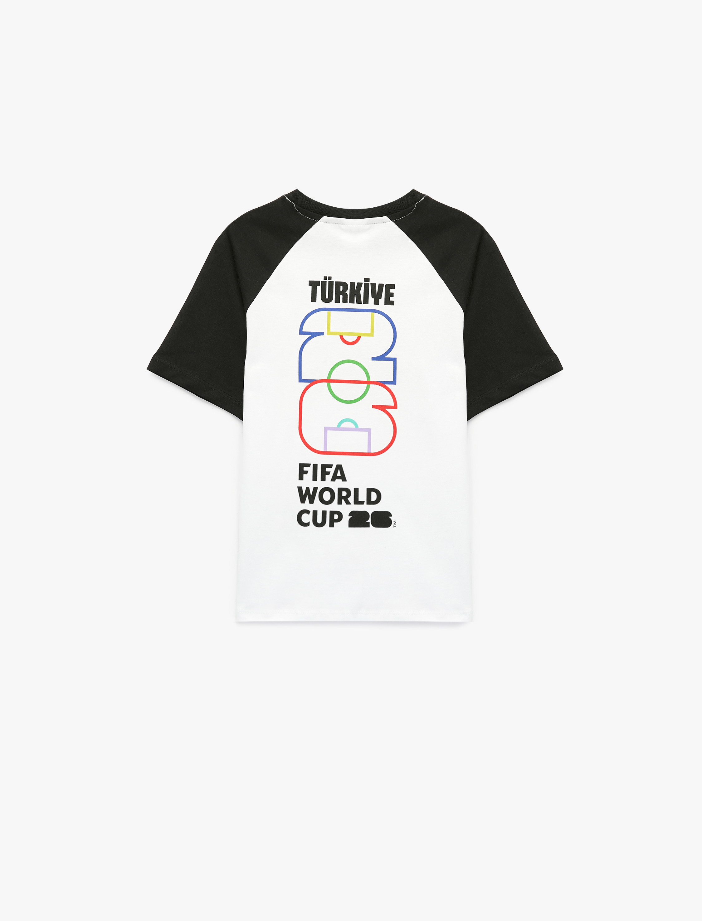  Erkek Çocuk Pamuklu Kısa Kollu 2026 Dünya Kupası Baskılı Fifa Lisanslı Tişört