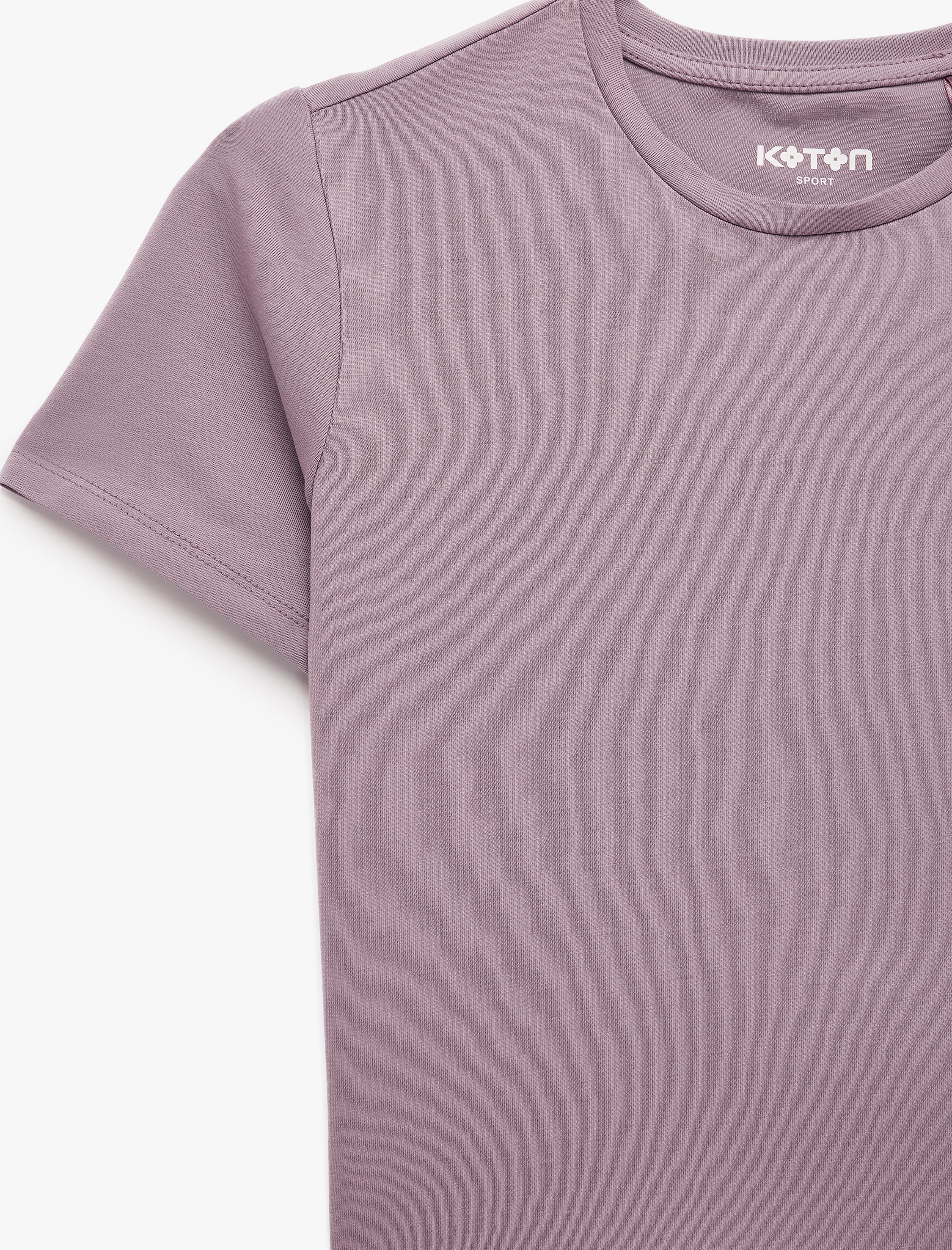   Pamuklu Slim Fit Kısa Kollu Bisiklet Yaka Spor Tişört
