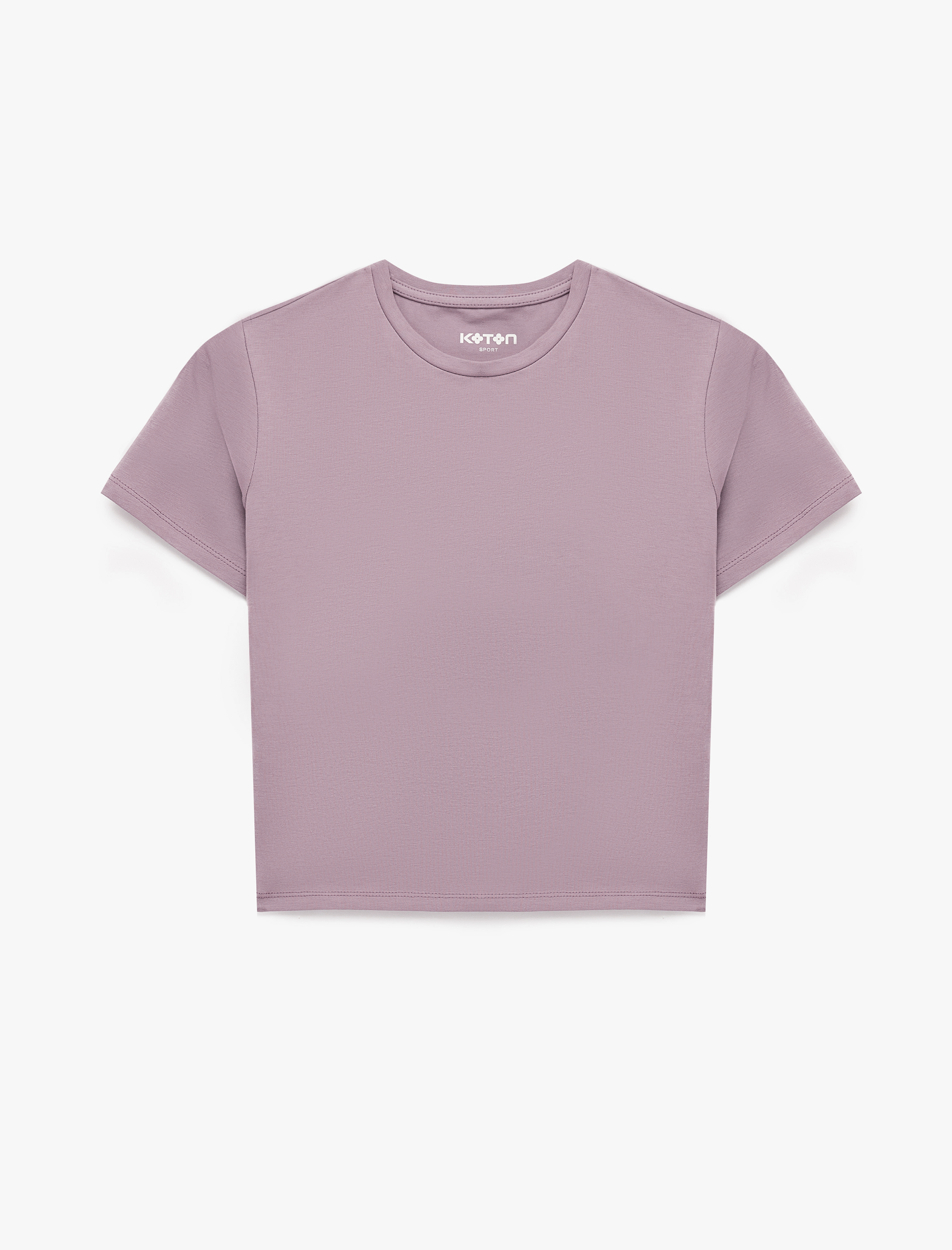   Pamuklu Slim Fit Kısa Kollu Bisiklet Yaka Spor Tişört
