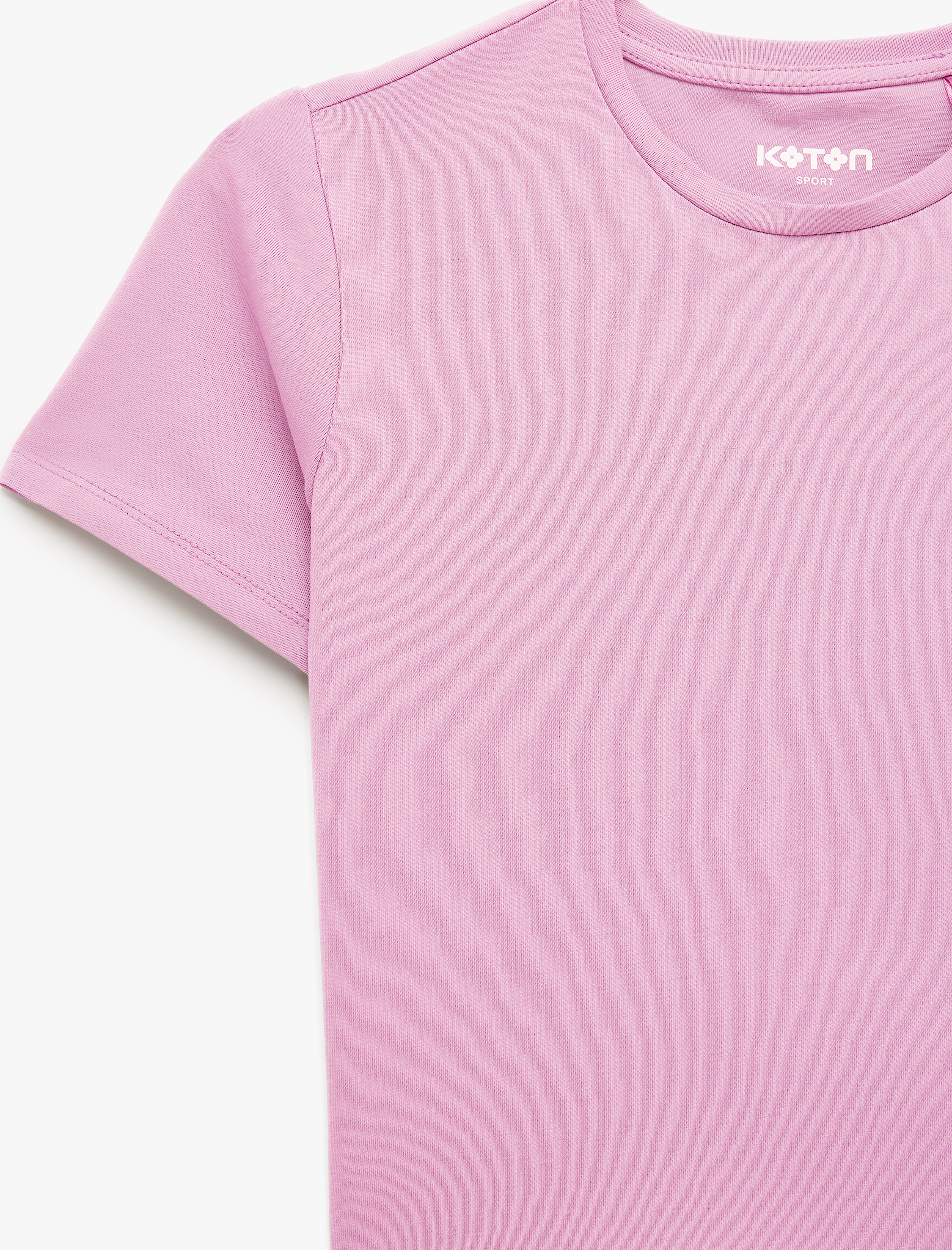   Pamuklu Slim Fit Kısa Kollu Bisiklet Yaka Spor Tişört