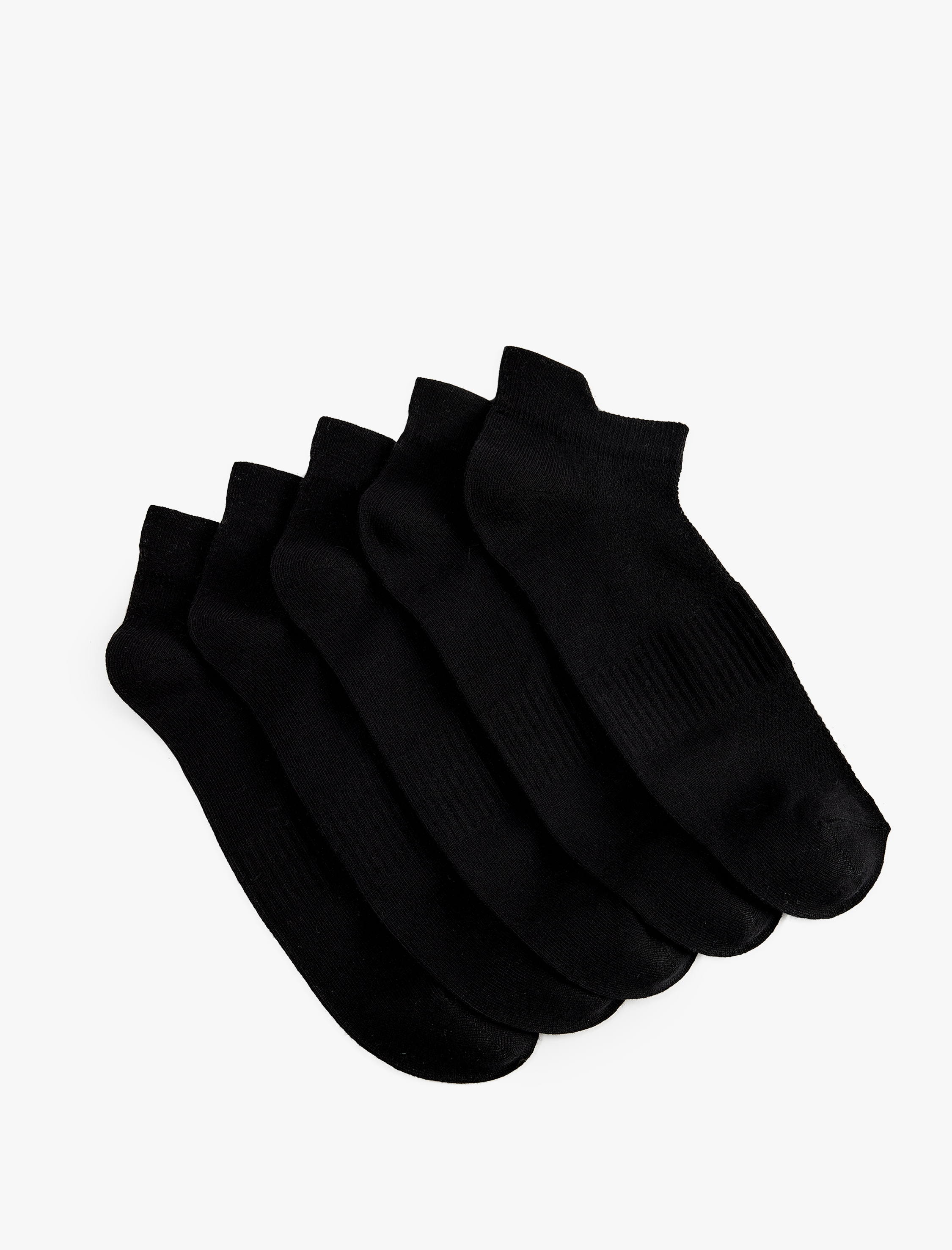  Erkek Basic Pamuklu 5'li Patik Spor Çorap Seti