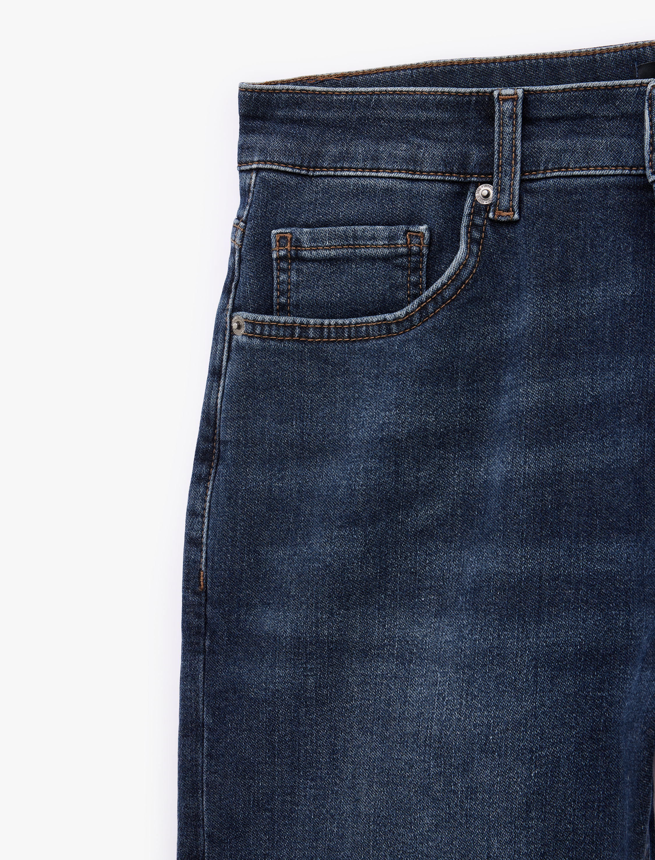   Normal Bel Pamuklu Bermuda Slim Fit Jean Şort