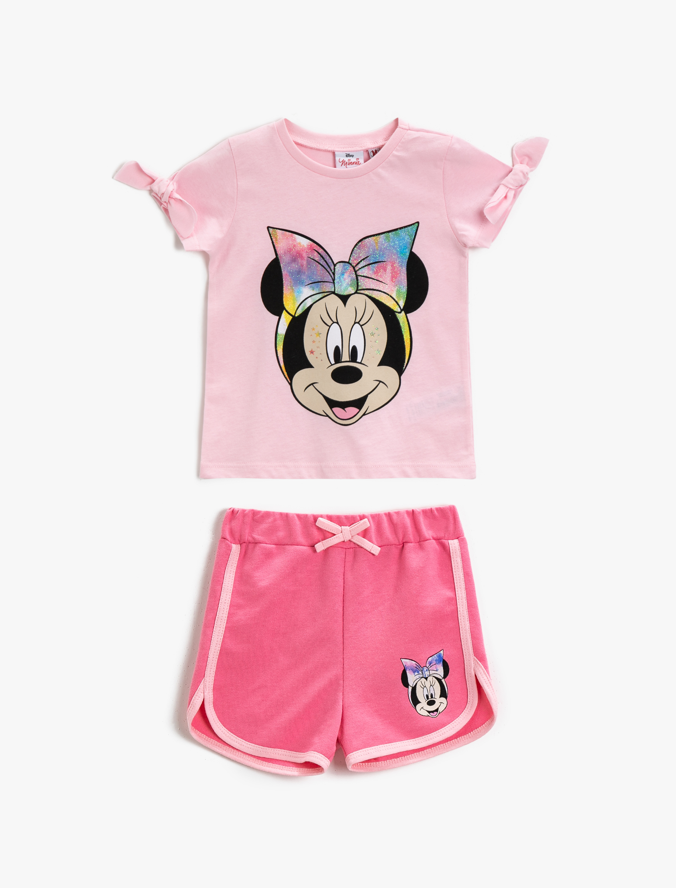  Kız Bebek Mickey Mouse Şort Lisanslı Pamuklu