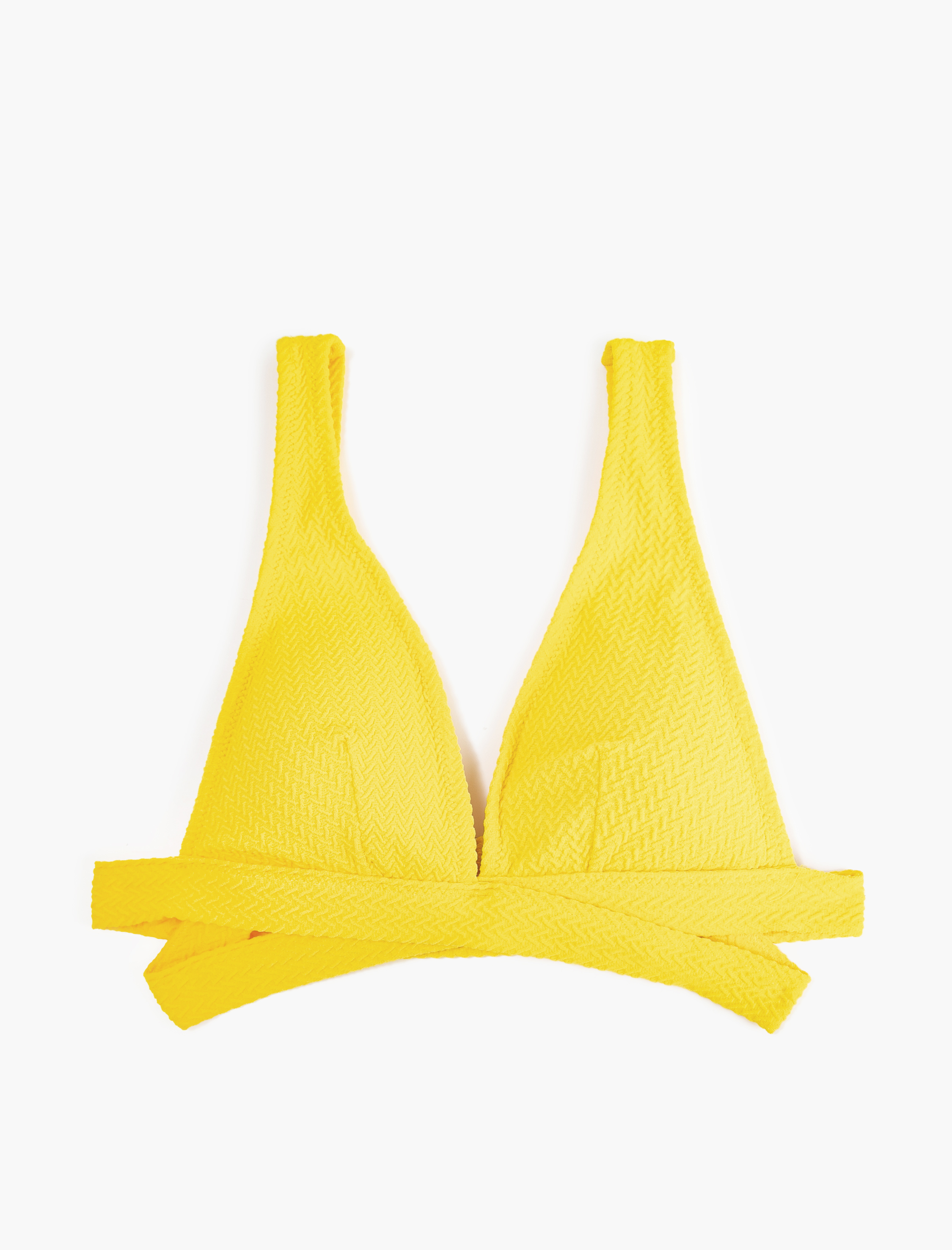   Üçgen Bikini Üstü Dokulu