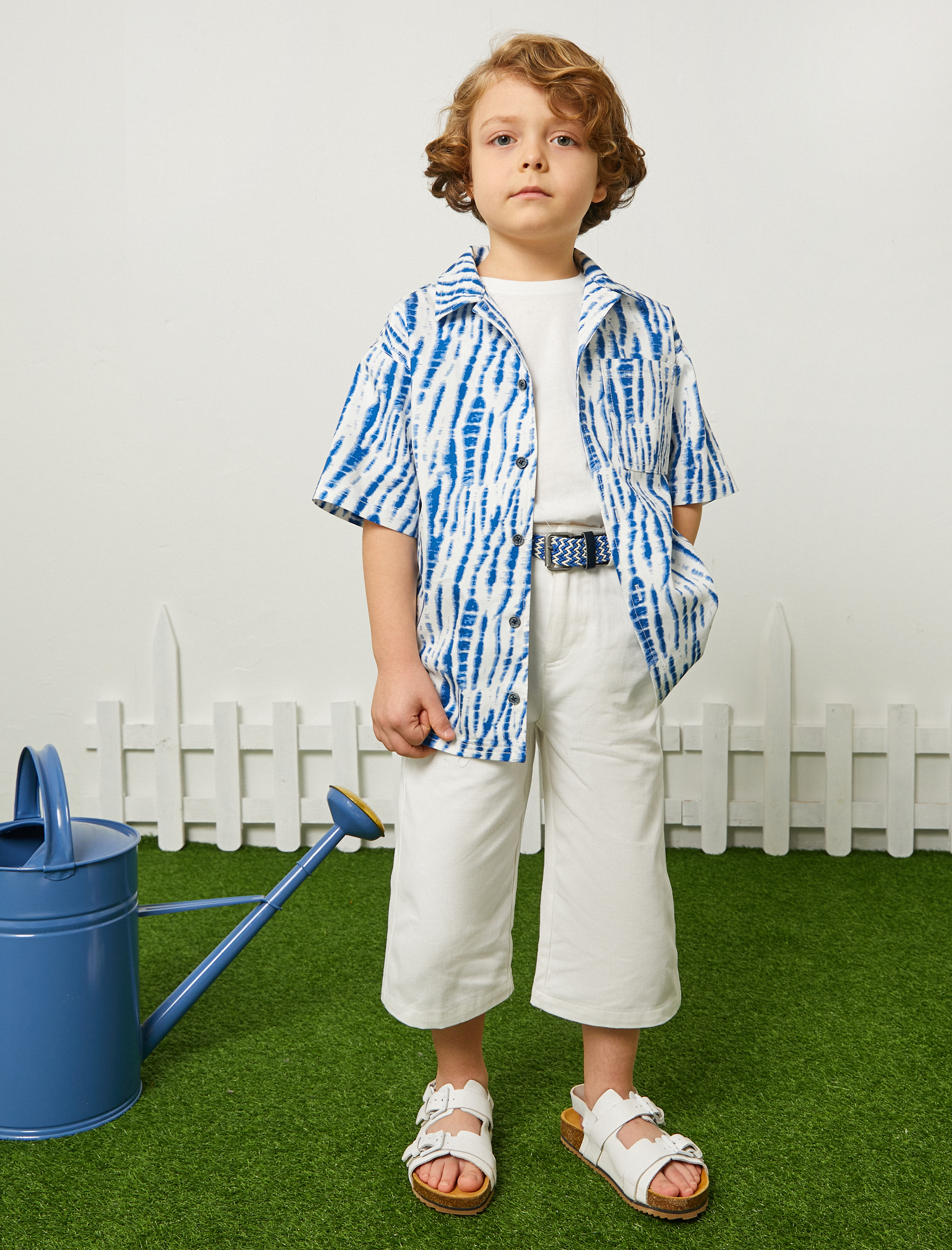  Erkek Çocuk Kot Şort Cepli Pamuklu - Slim Fit Beli Ayarlanabilir Lastikli