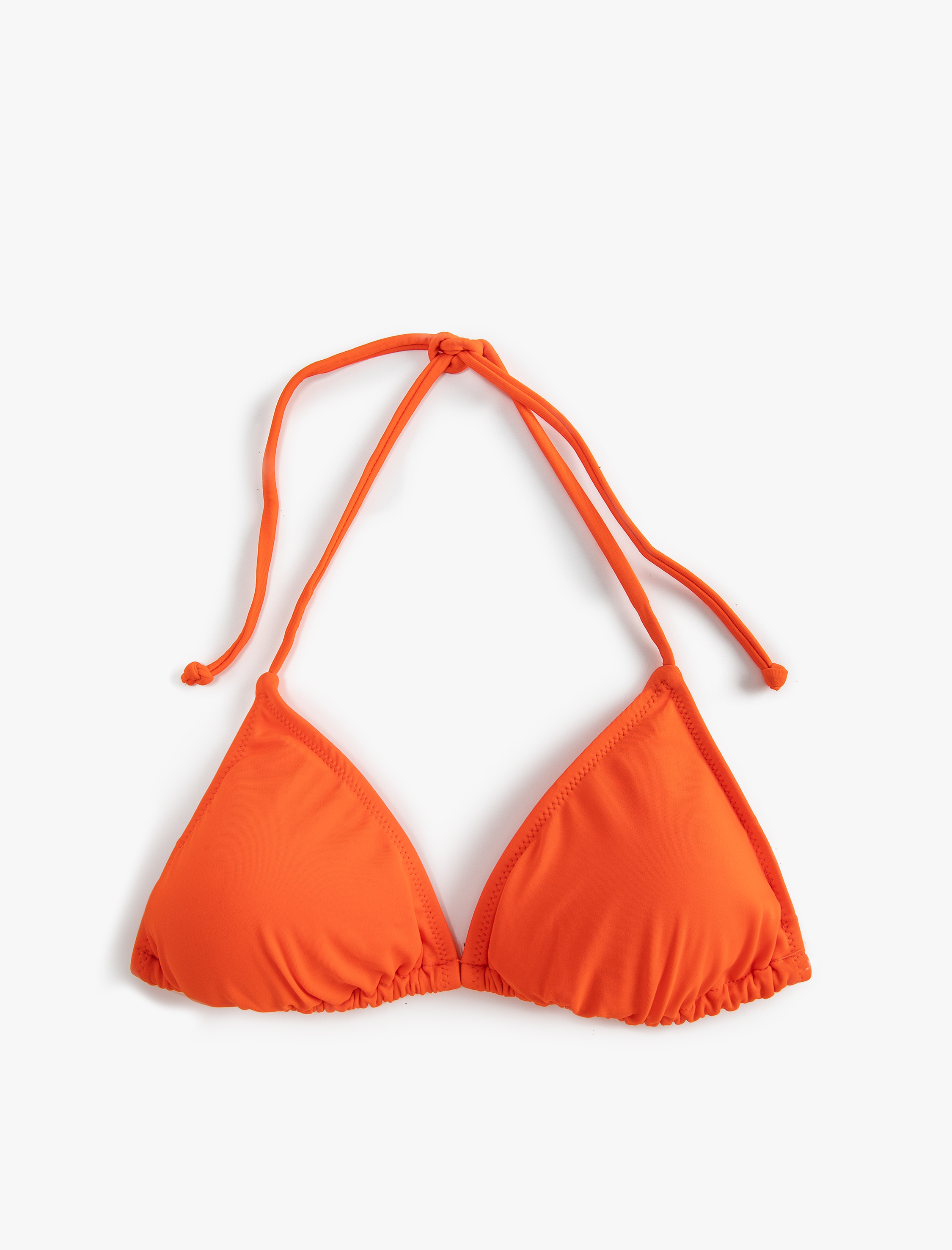   Üçgen Bikini Üstü Boyundan Bağlamalı Kaplı