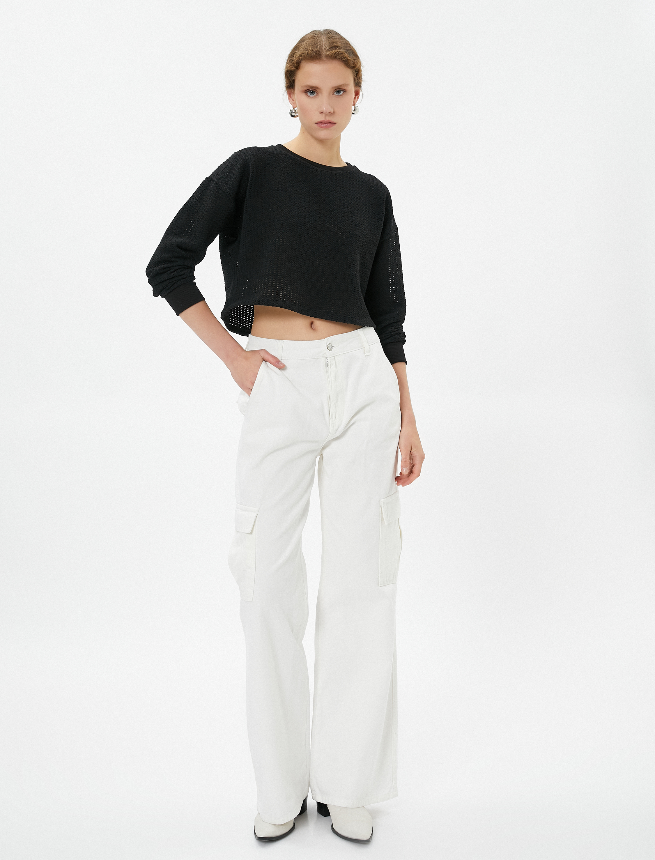   Ajurlu Crop Kazak Relax Fit