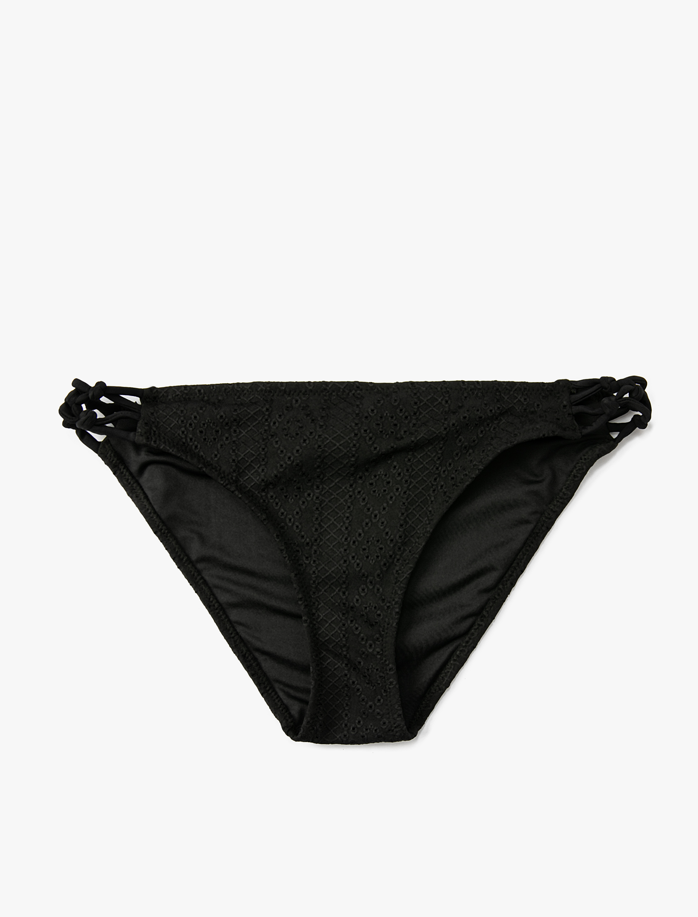   Fisto İşlemeli Bikini Altı Yanları Biye Detaylı Normal Bel