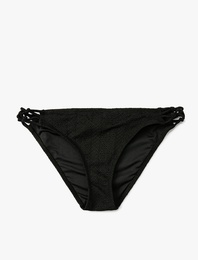 Fisto İşlemeli Bikini Altı Yanları Biye Detaylı Normal Bel