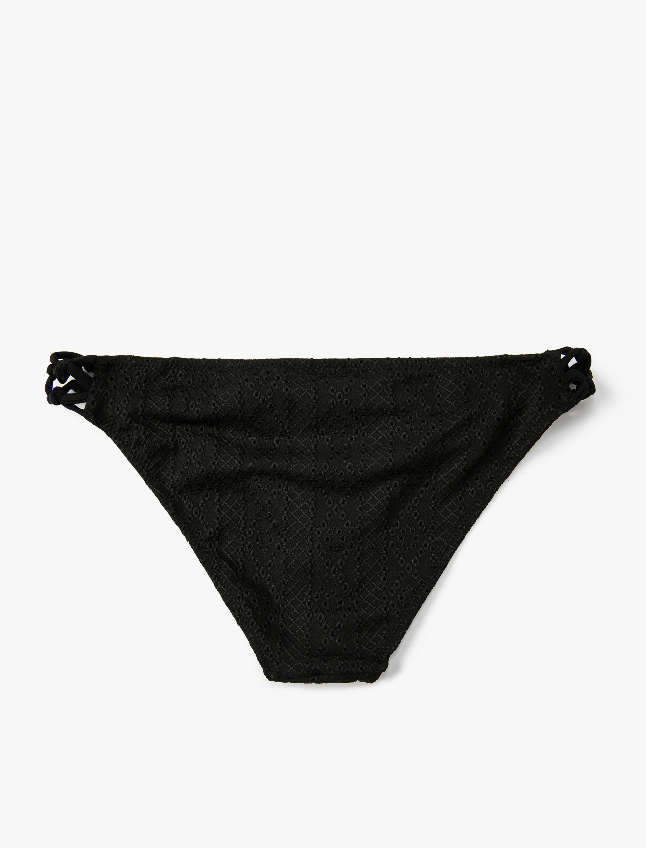   Fisto İşlemeli Bikini Altı Yanları Biye Detaylı Normal Bel