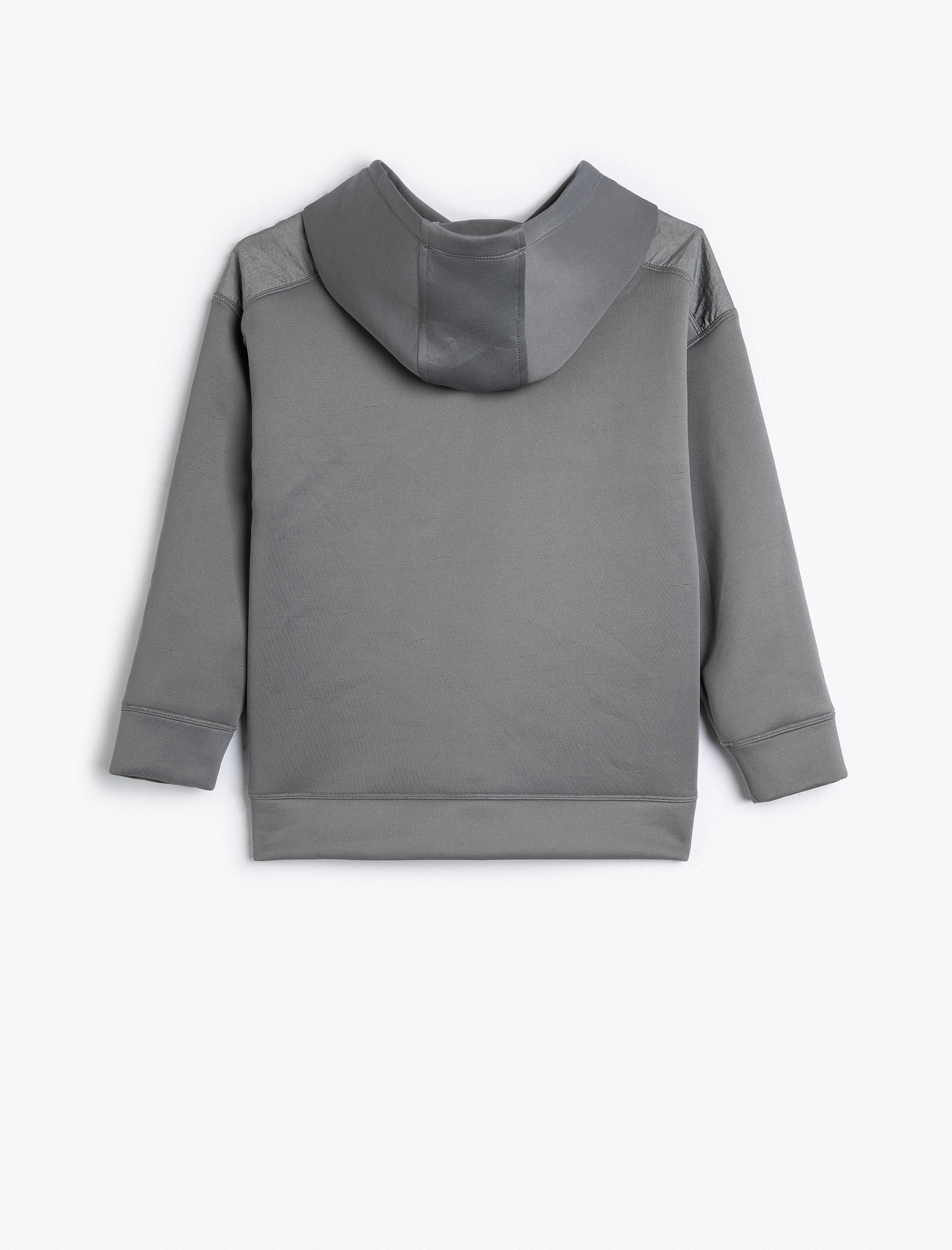  Erkek Çocuk Kapşonlu Sweatshirt Kapaklı Cep Detaylı Uzun Kollu