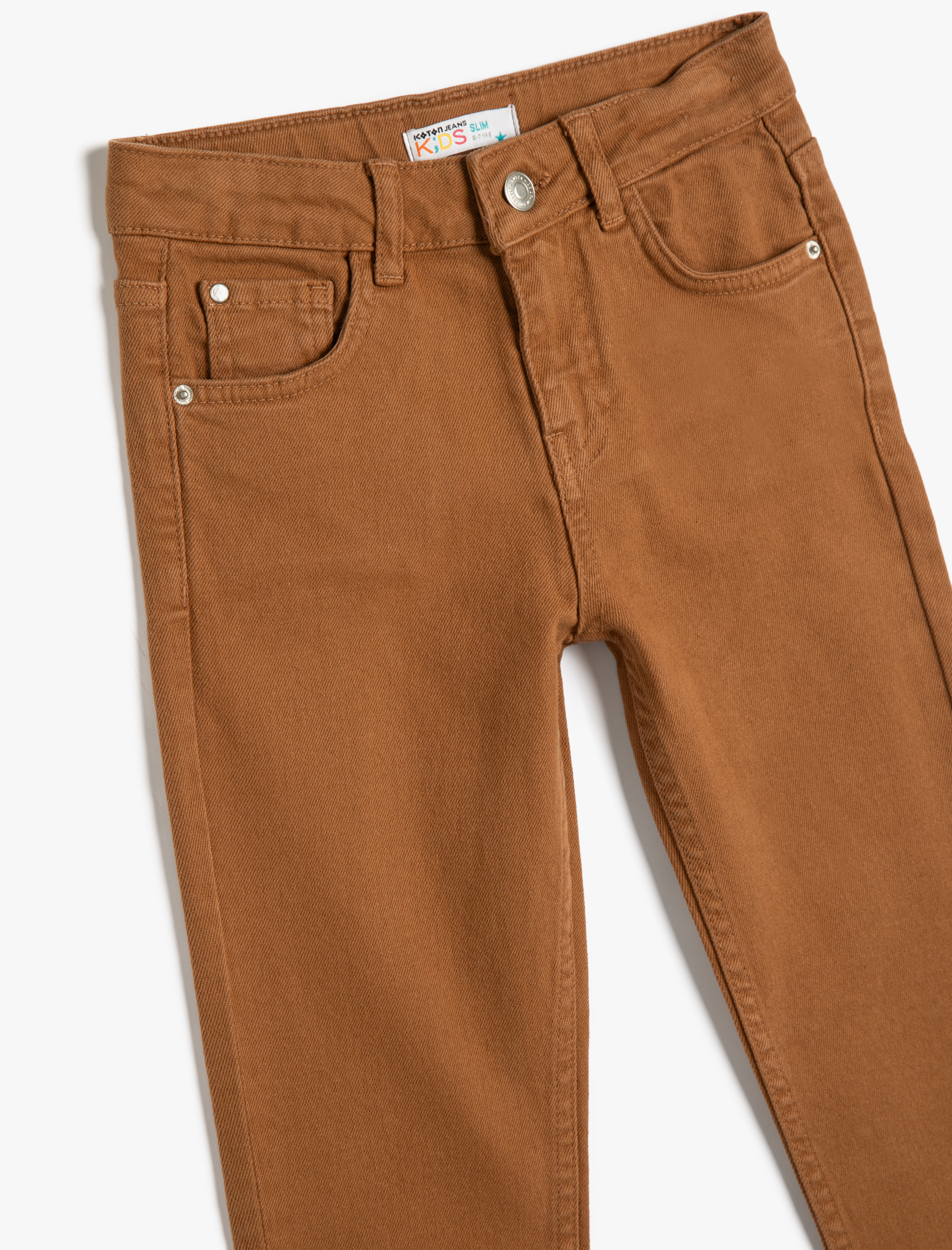  Erkek Çocuk Kot Pantolon Dar Paça Cepli - Slim Jean